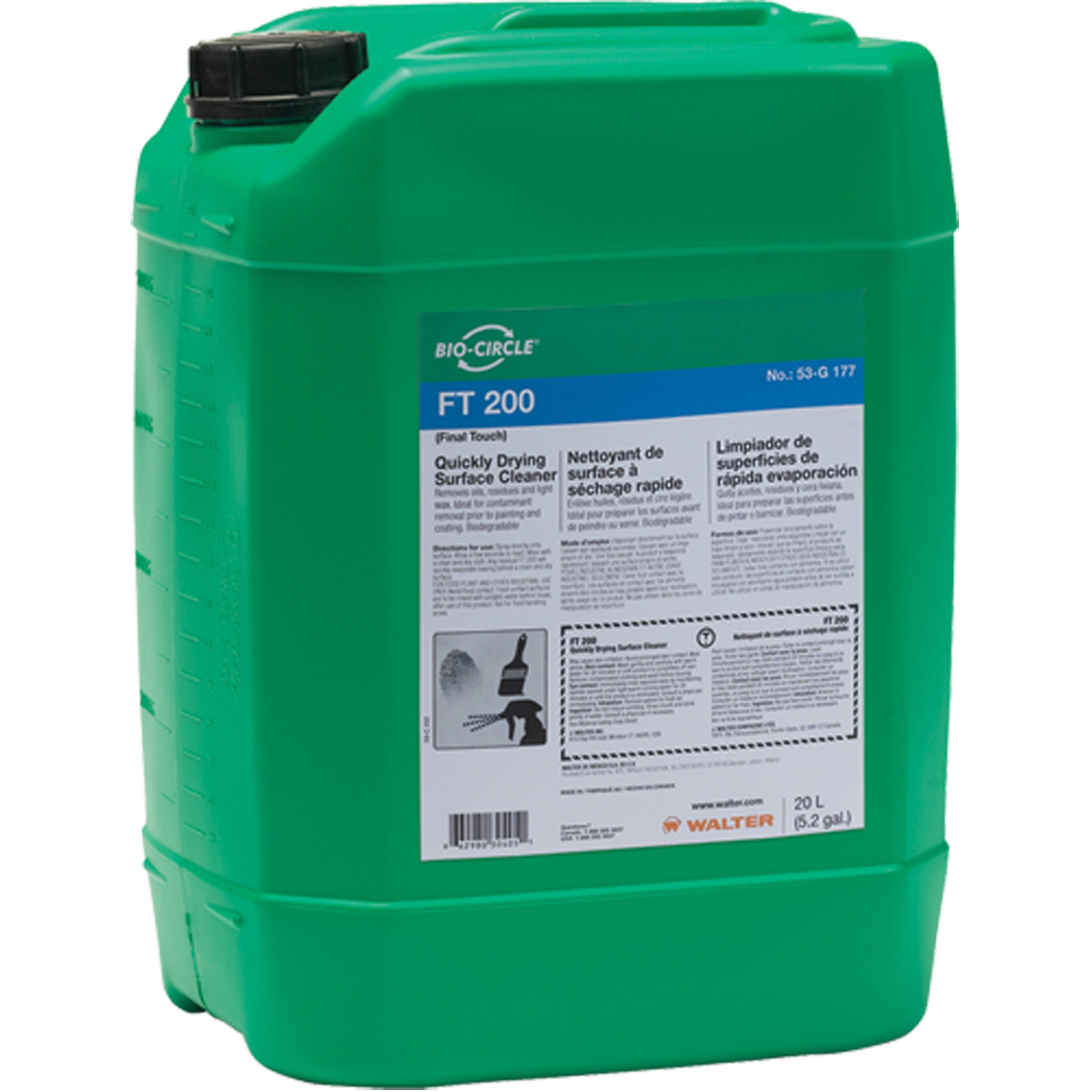 Nettoyant de surface FT200MC, 20 L, Seau