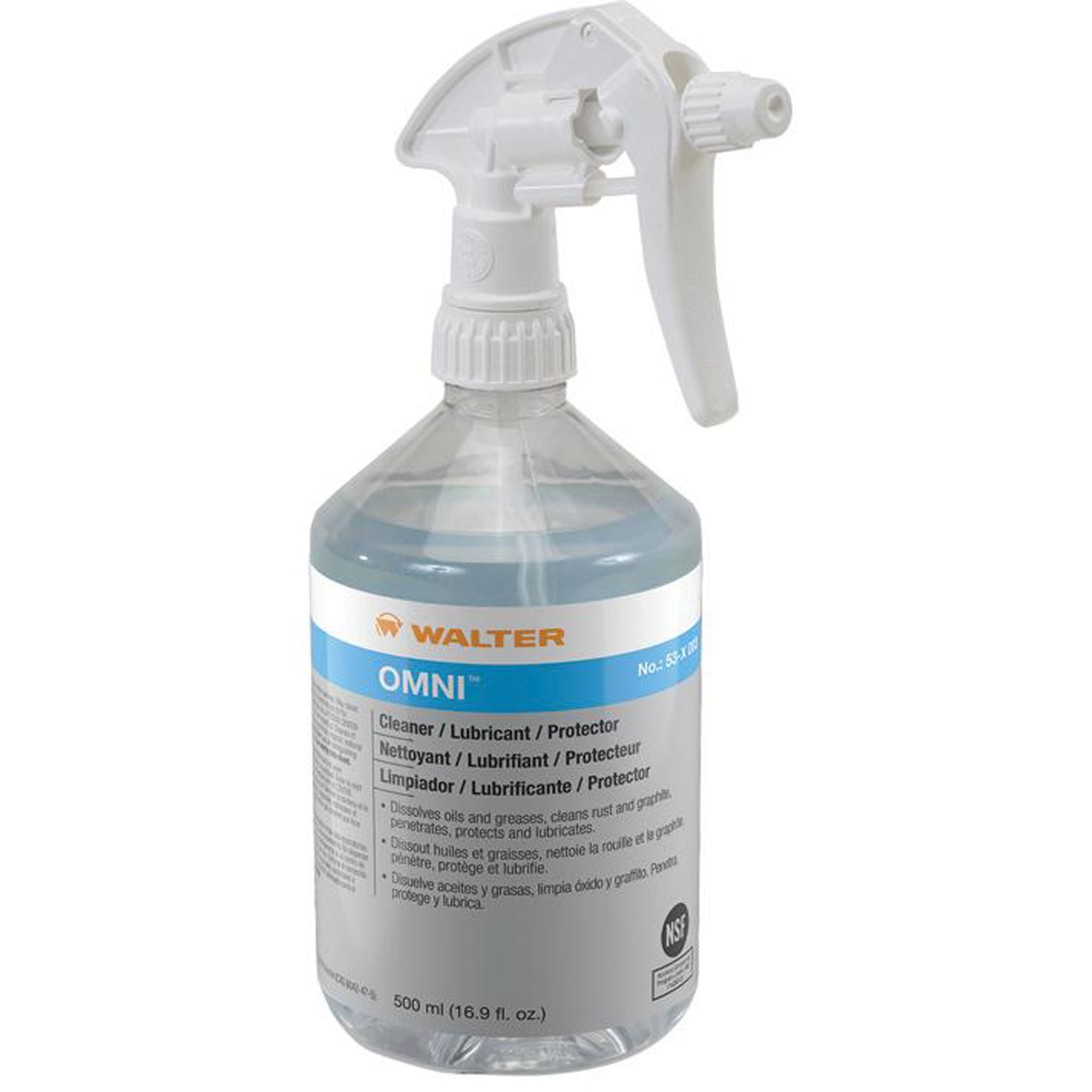 Nettoyant/lubrifiant/protecteur OmniMC, Bouteille à gâchette