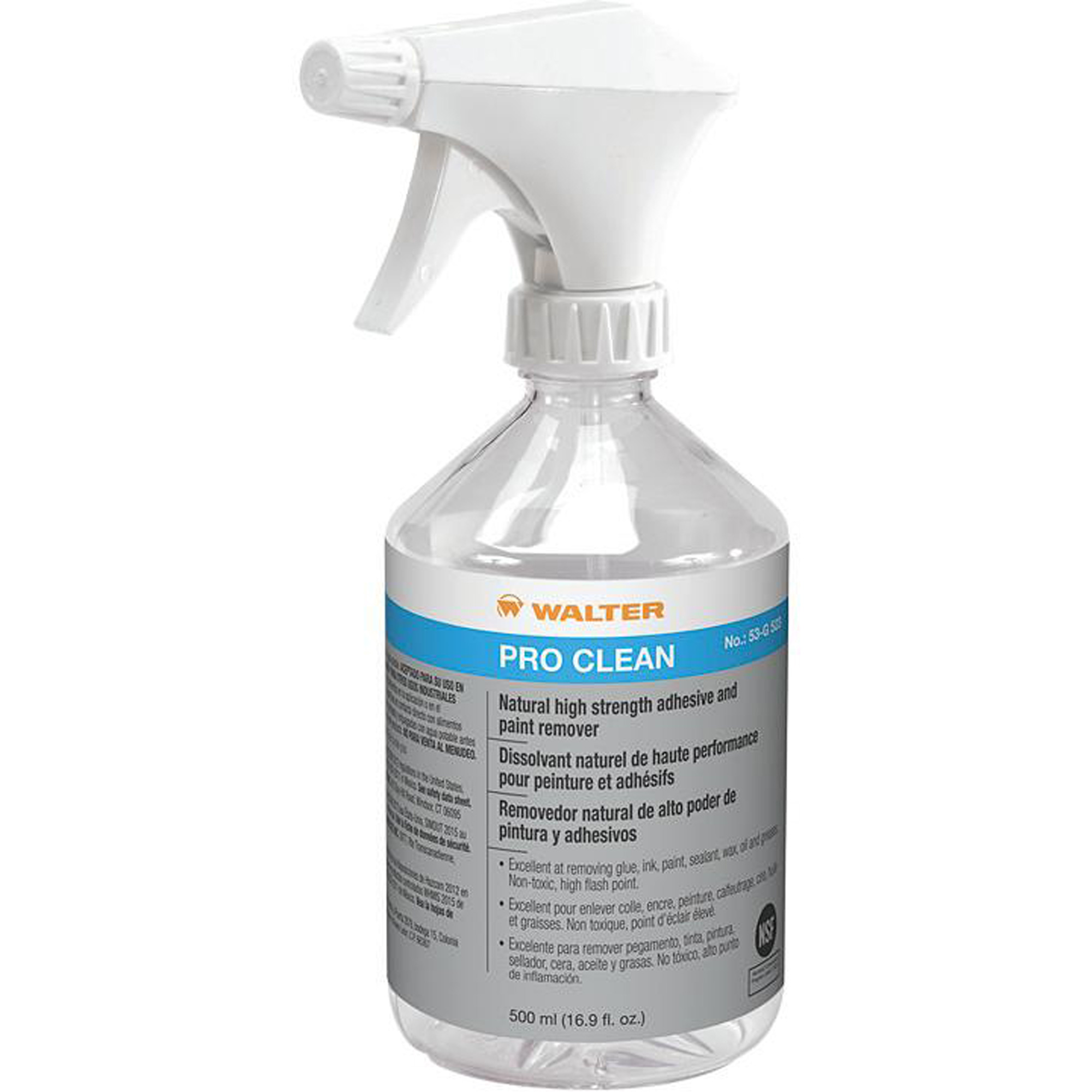 Pulvérisateur à main reremplissable vide pour GS 200MC, Ronde, 500 ml, Plastique