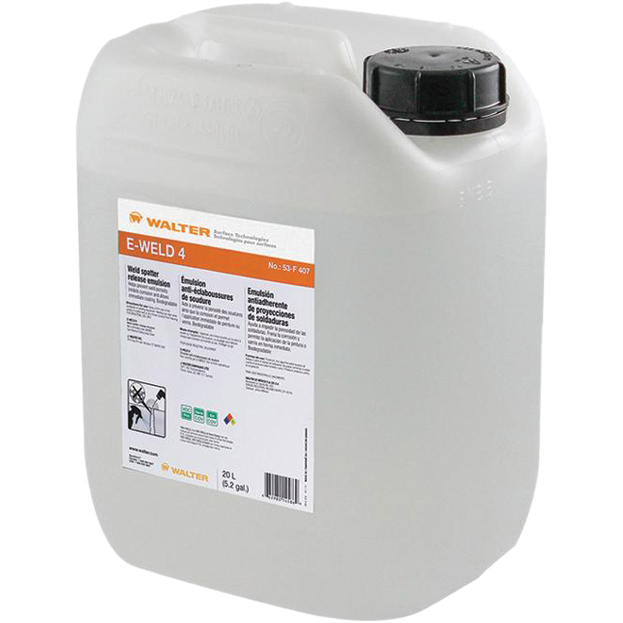 Solution anti-éclaboussures E-WELD 4MC, Cruche