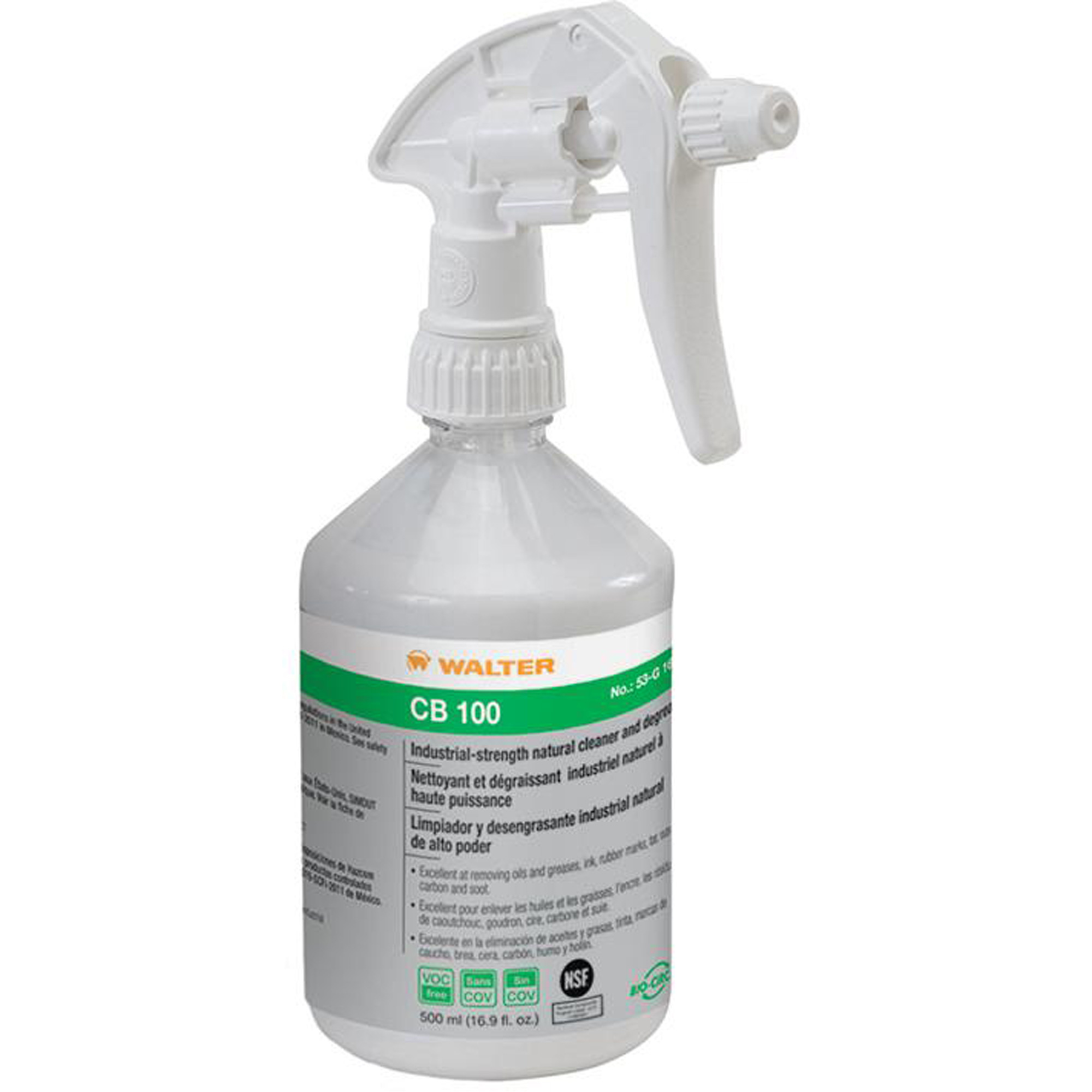 Solvant naturel à base d'eau CB 100MC, Bouteille à gâchette