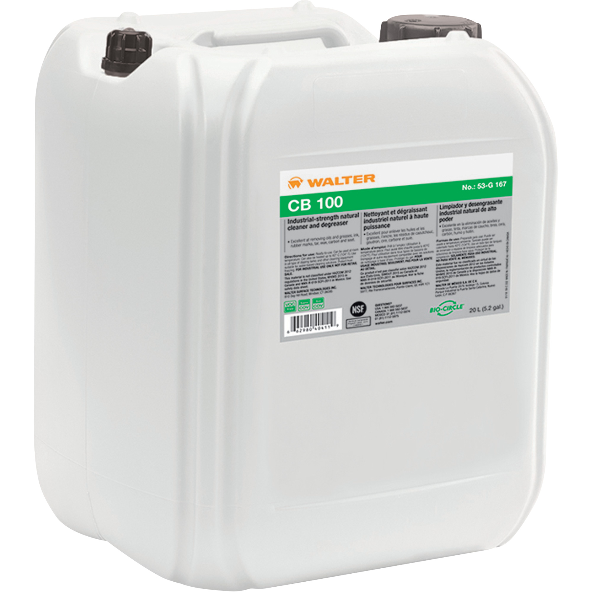 Solvant naturel à base d'eau CB 100MC, Seau