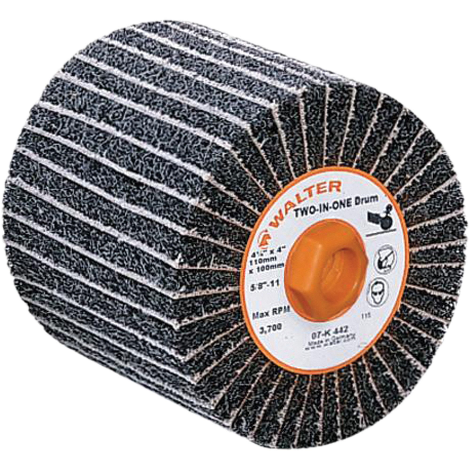 Tambour de finition Two-In-OneMC, 4" la