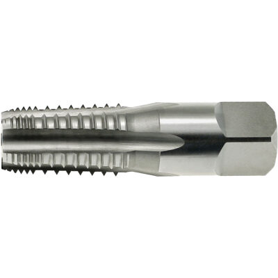 Taraud à tuyau fileté tronqué DrillcoMD, 1-1/2"-11, 7 cannelures, Acier rapide