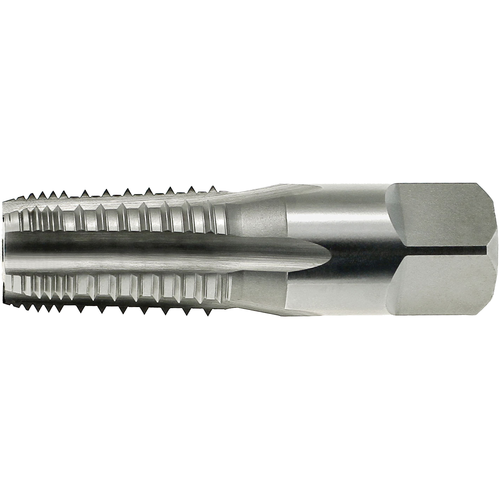 Taraud à tuyau fileté tronqué DrillcoMD, 1-1/2"-11, 7 cannelures, Acier rapide