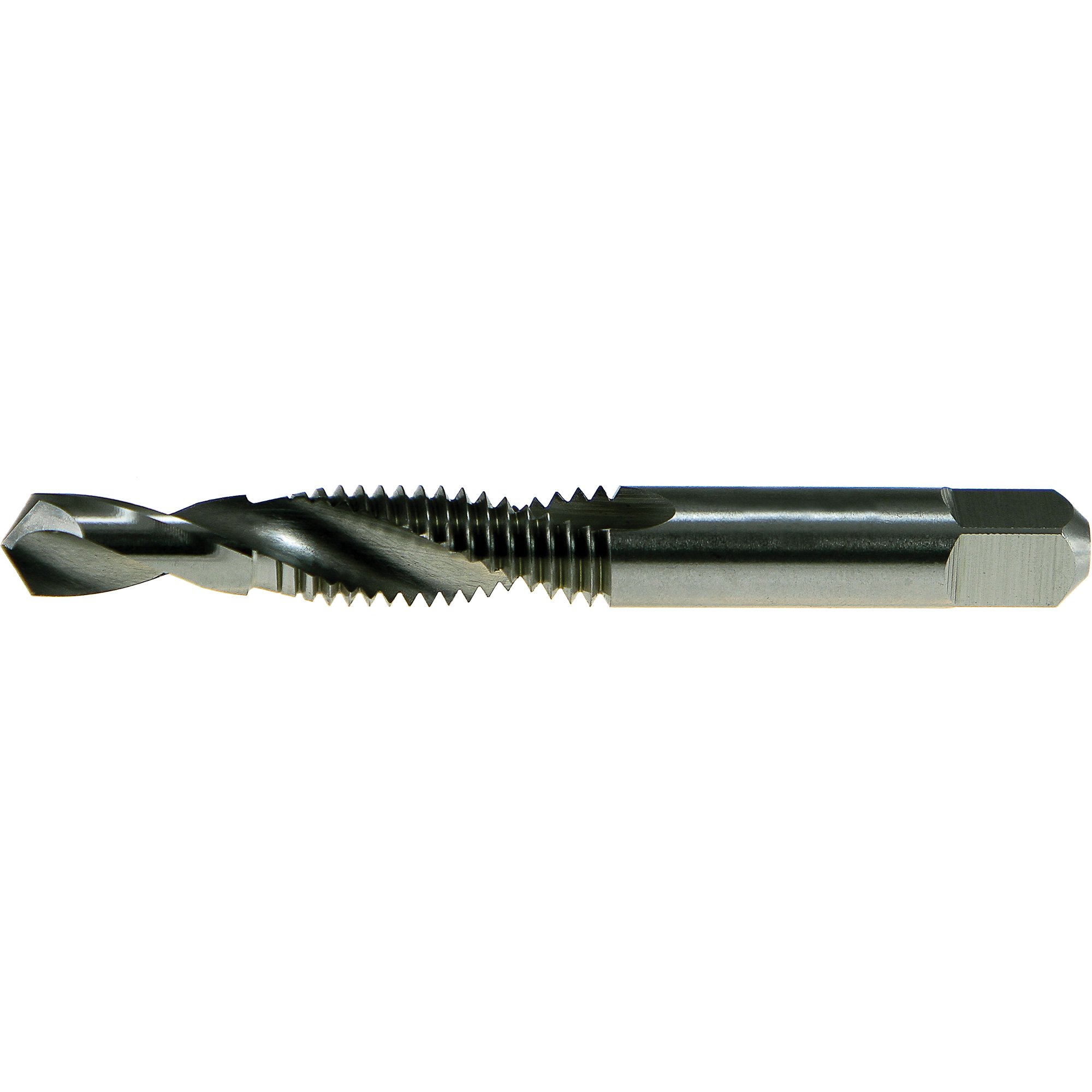 Taraud et foret combiné DrillcoMD, #8, Acier rapide, Pointe de 118°
