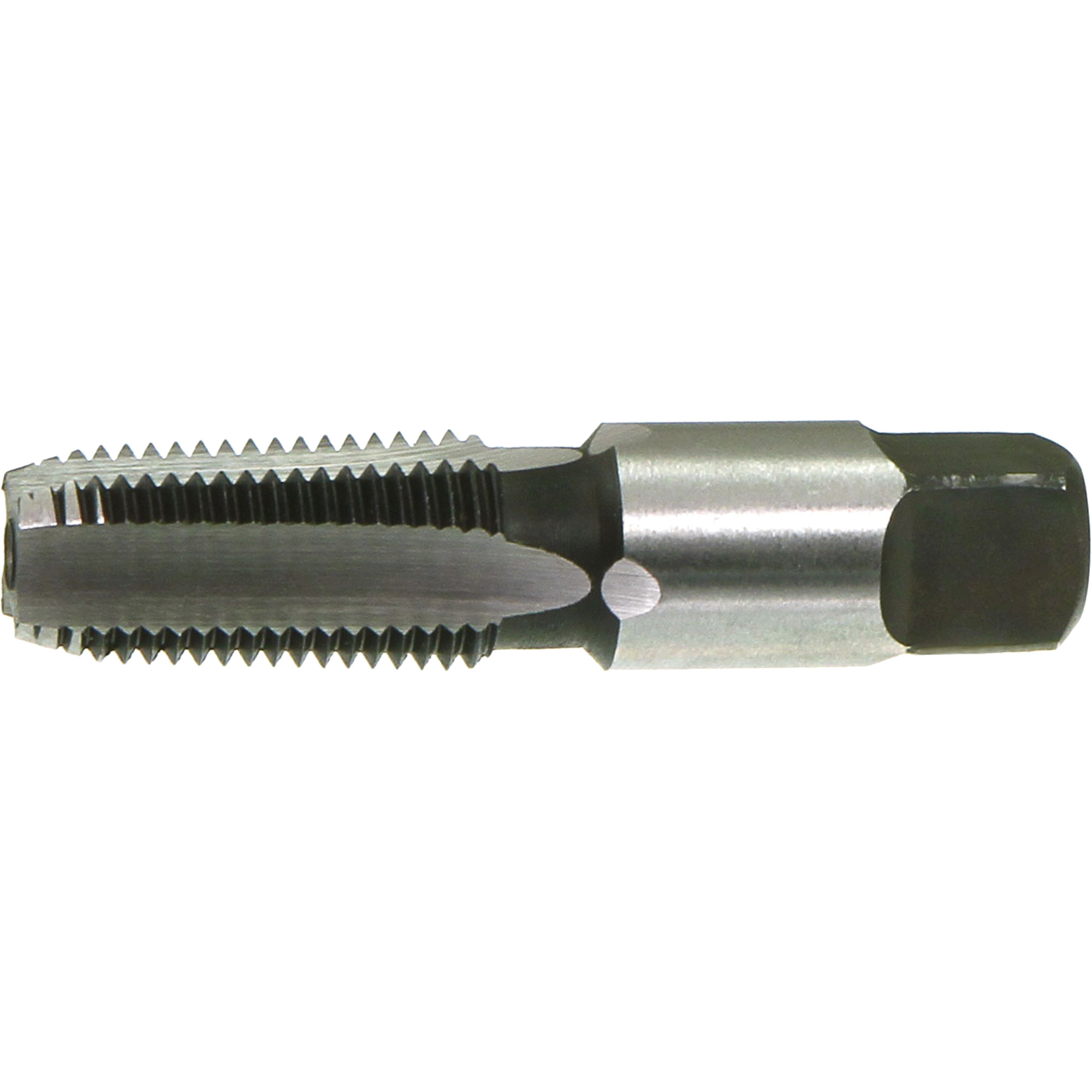 Taraud pour tuyau DrillcoMD, 1-1/2"-11, 0 cannelures, 4-1/4" lo, Carbone
