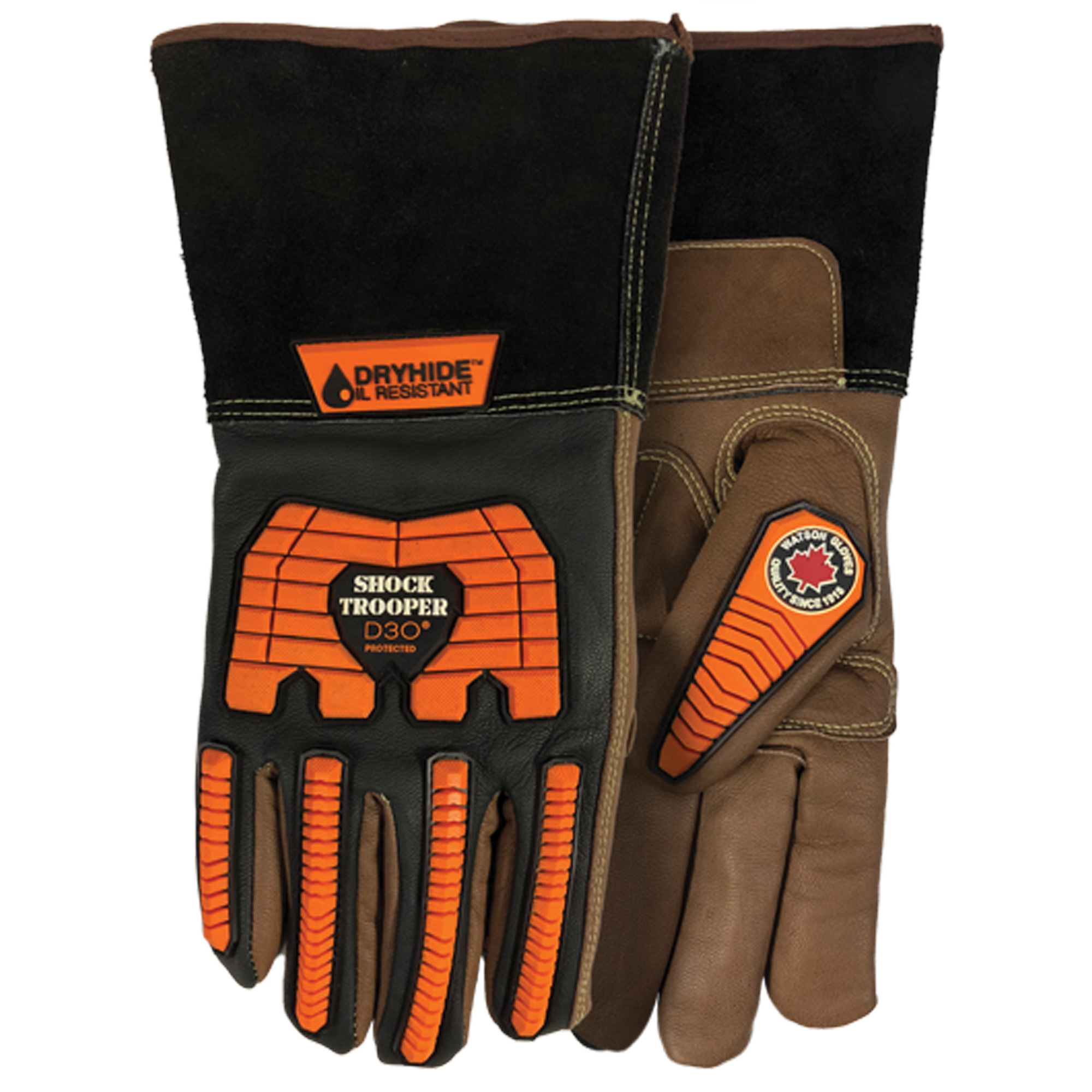Gants 5785G Shock Trooper, Grand, Paume en Chèvre, Poignet Manchette