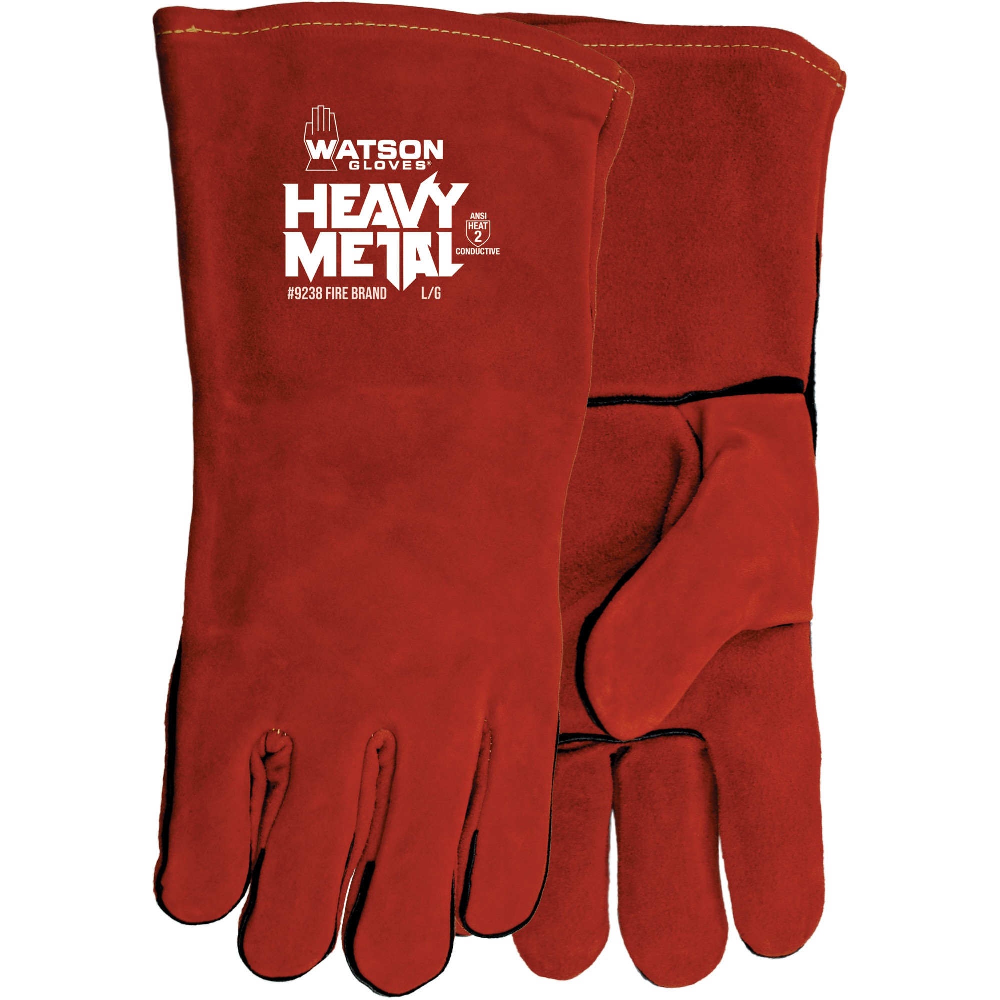 Gants de soudage Fire Brand, Cuir de vache refendu, Taille Taille unique