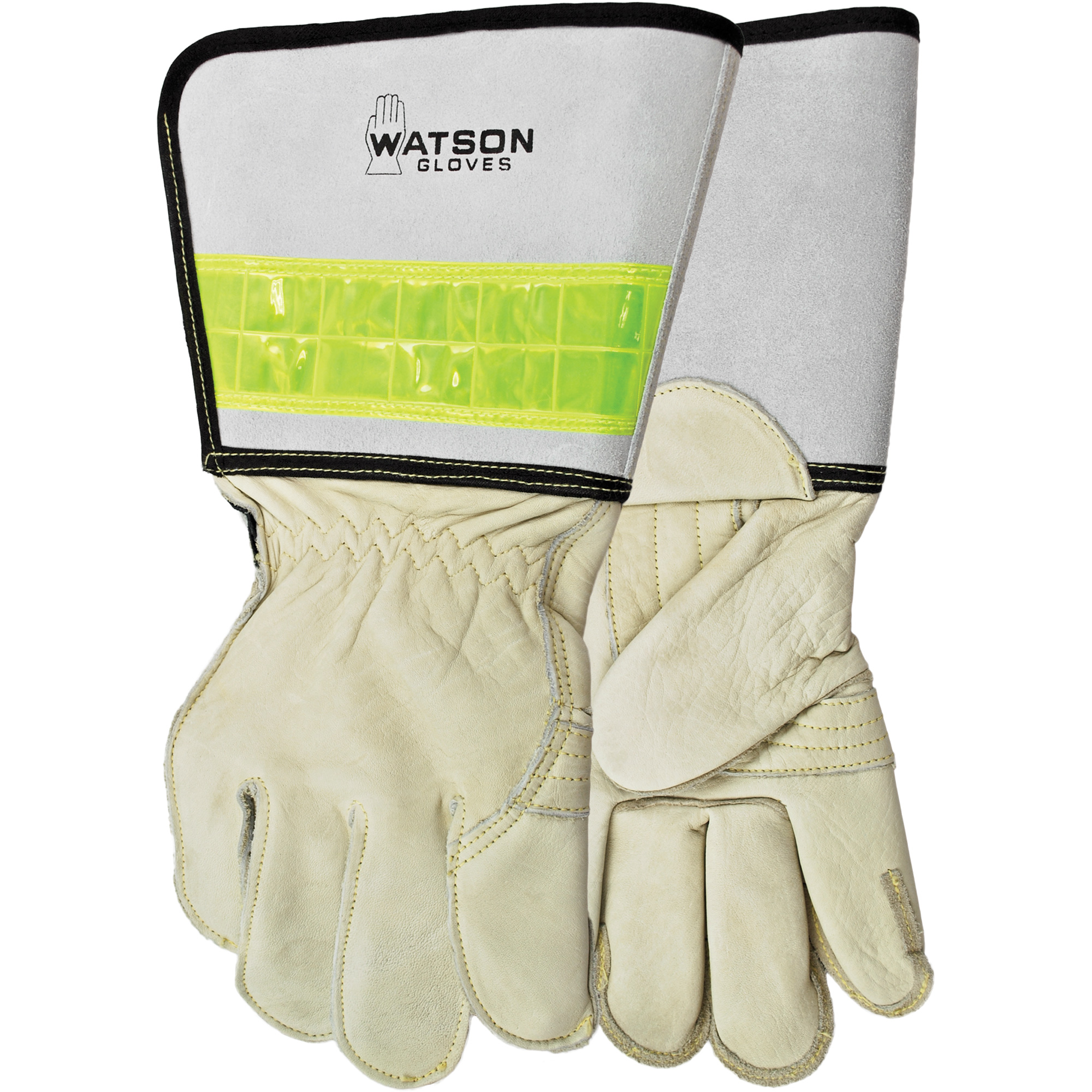 Gants de soudage pour monteur de ligne pour disjoncteur, Cuir fleur de vache, Taille T-Grand