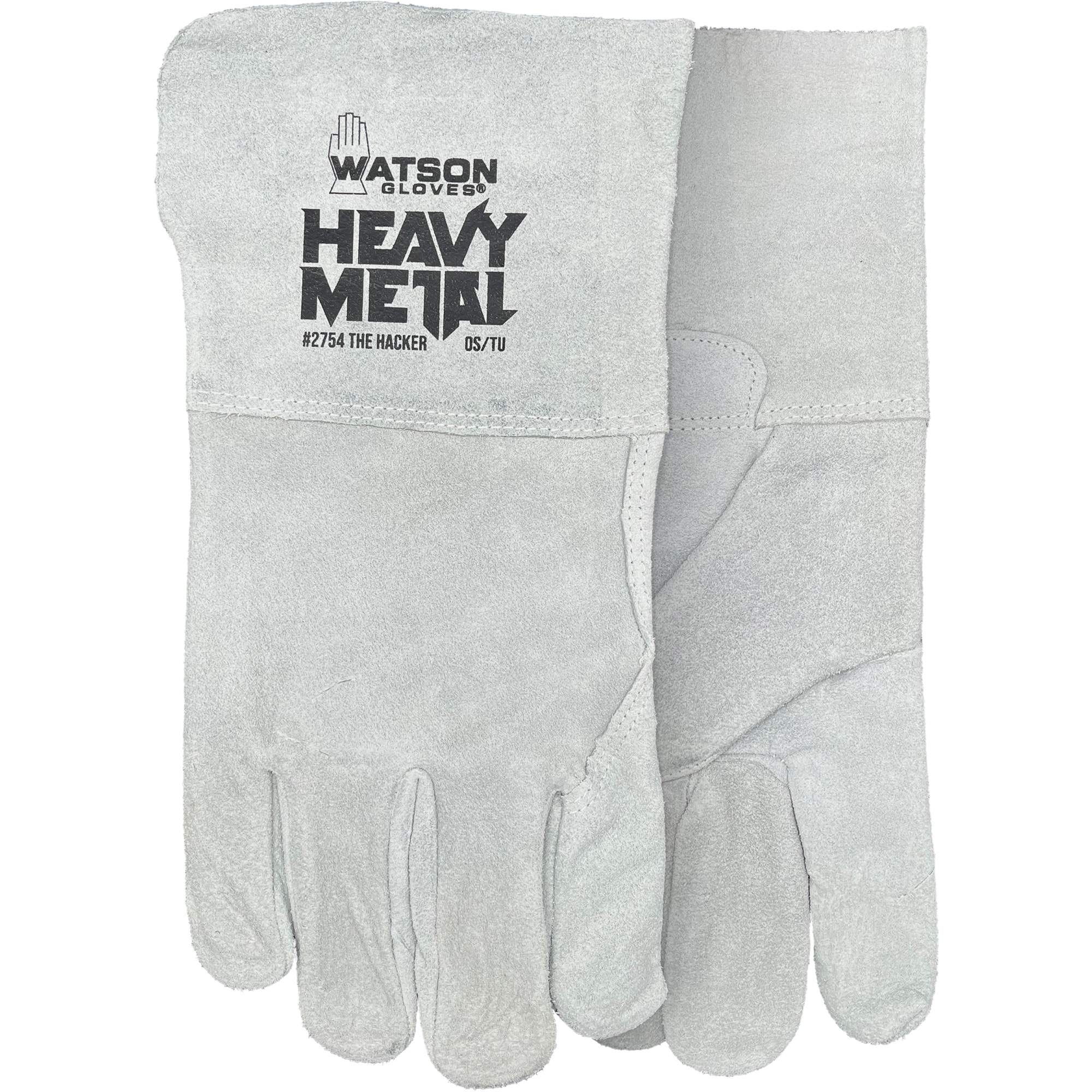 Gants de soudage The Hacker, Cuir de vache refendu, Taille Taille unique