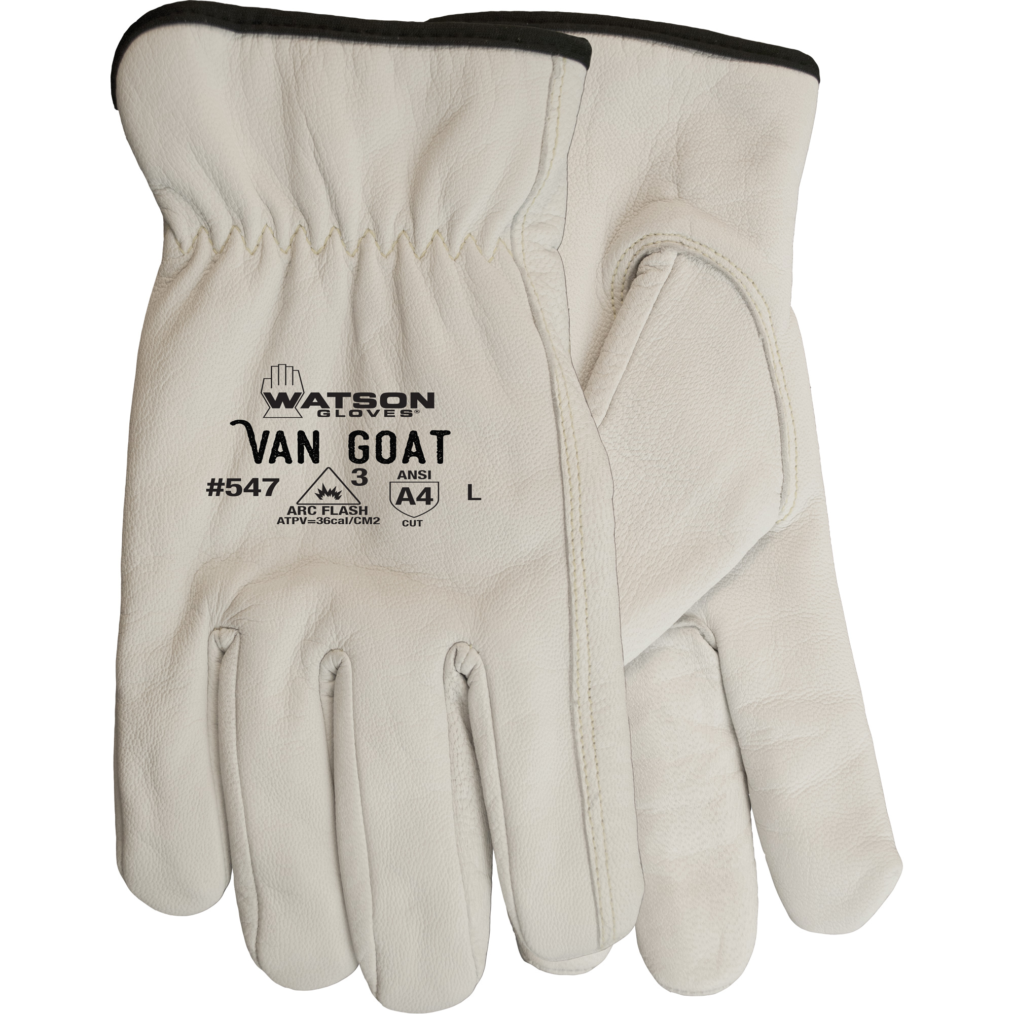 Gants de travail résistants aux coupures Van Goat, Grand, 36 cal/cm², Niveau 3, NFPA 70E