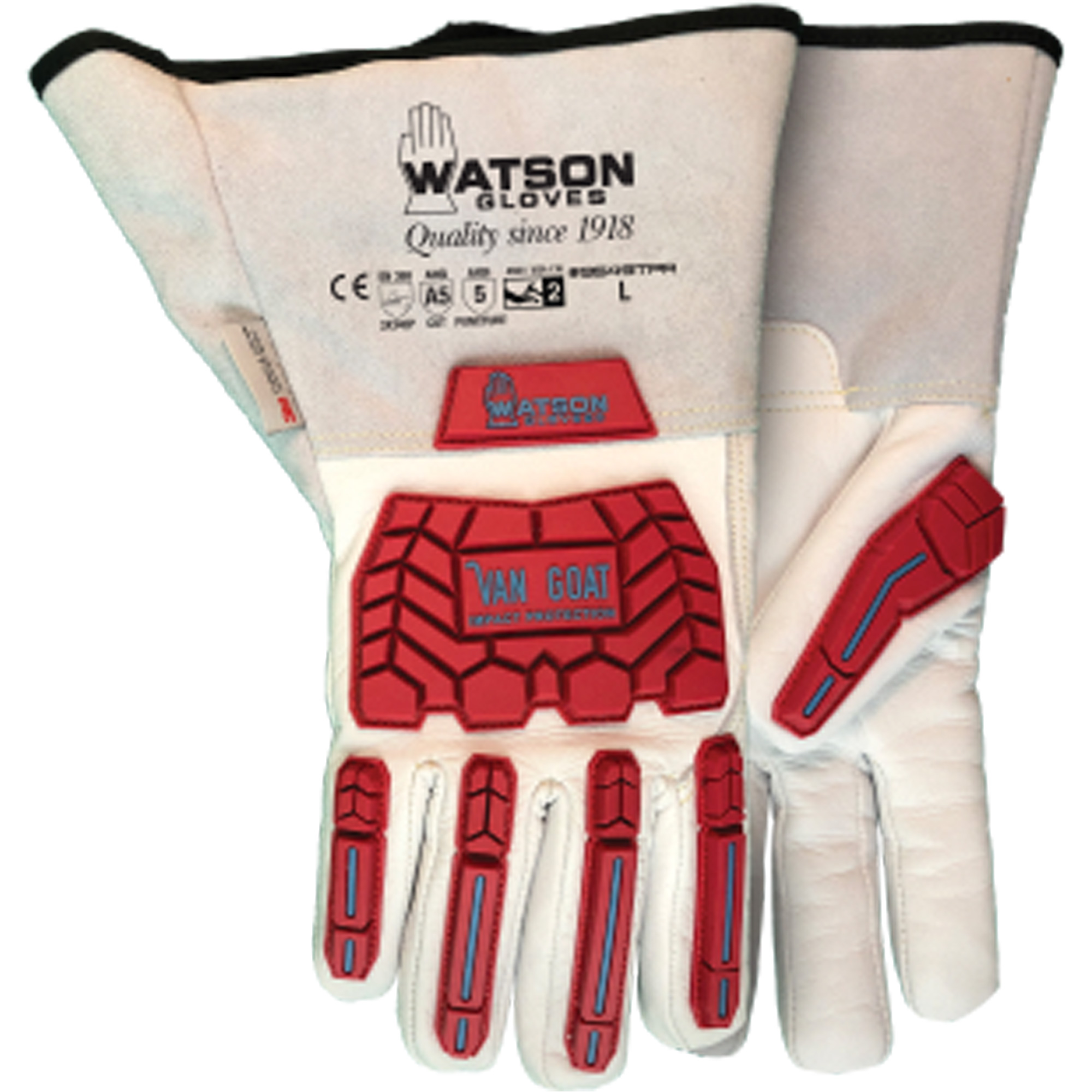 Gants en cuir de chèvre Van 9549TPR, T-petit, Paume en Chèvre, Poignet Manchette