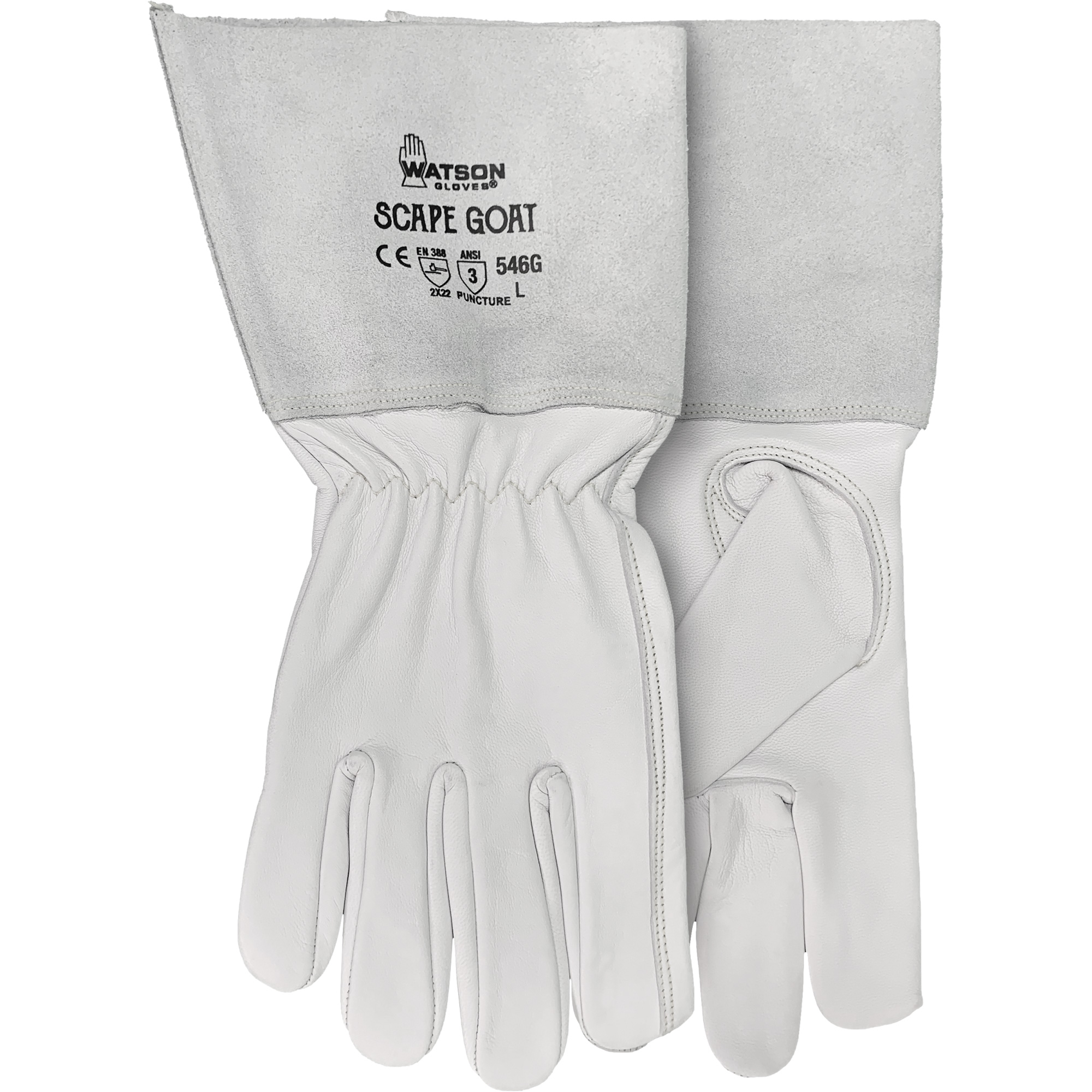 Gants Scape Goat 546G, Grand, Paume en Cuir fleur de chèvre