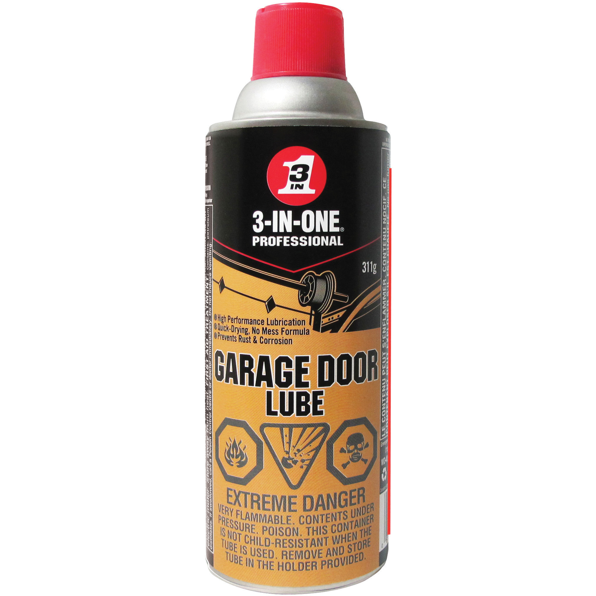 Lubrifiant 3-IN-1MD pour porte de garage, Canette aérosol