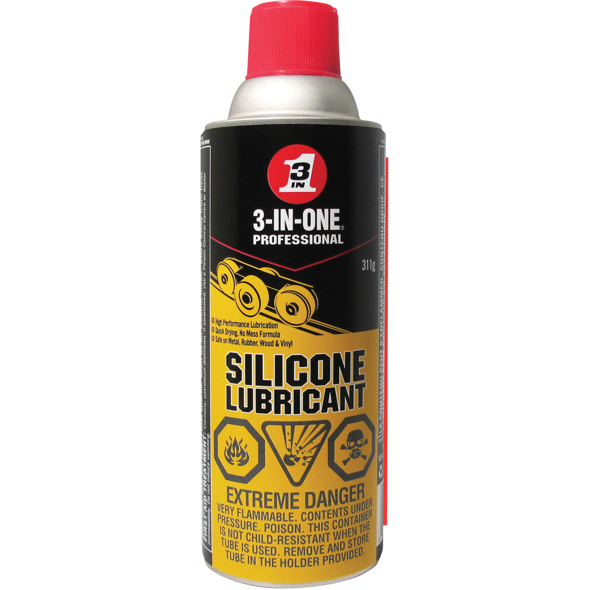Lubrifiant de silicone 3-IN-1MD, Canette aérosol