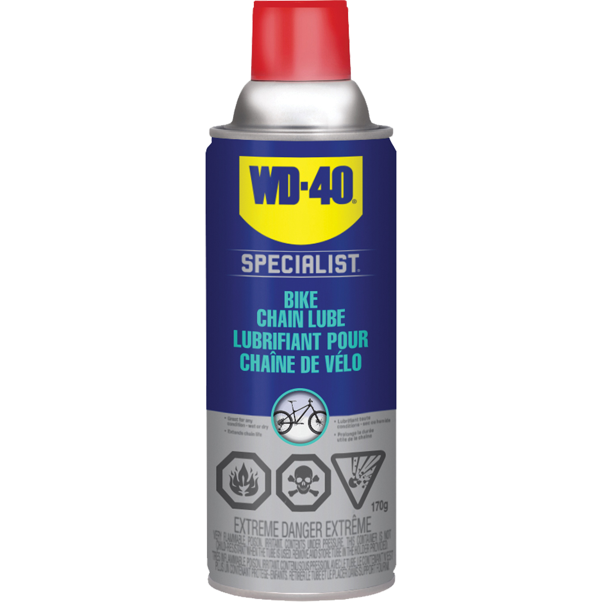 Lubrifiant pour chaîne de vélo, Canette aérosol