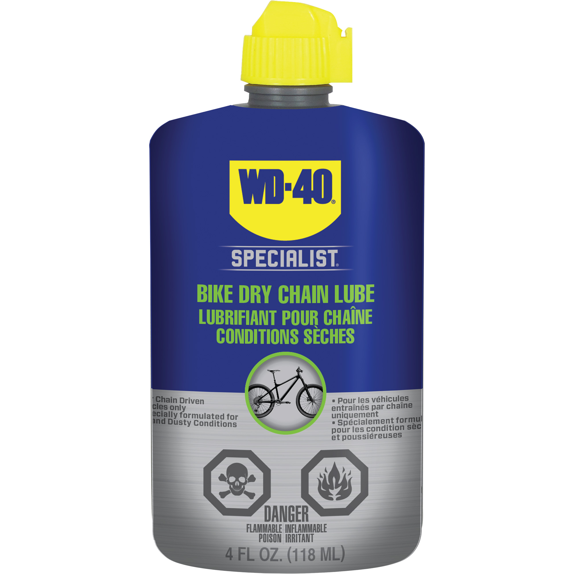 Lubrifiant sec pour chaîne de vélo, Bouteille