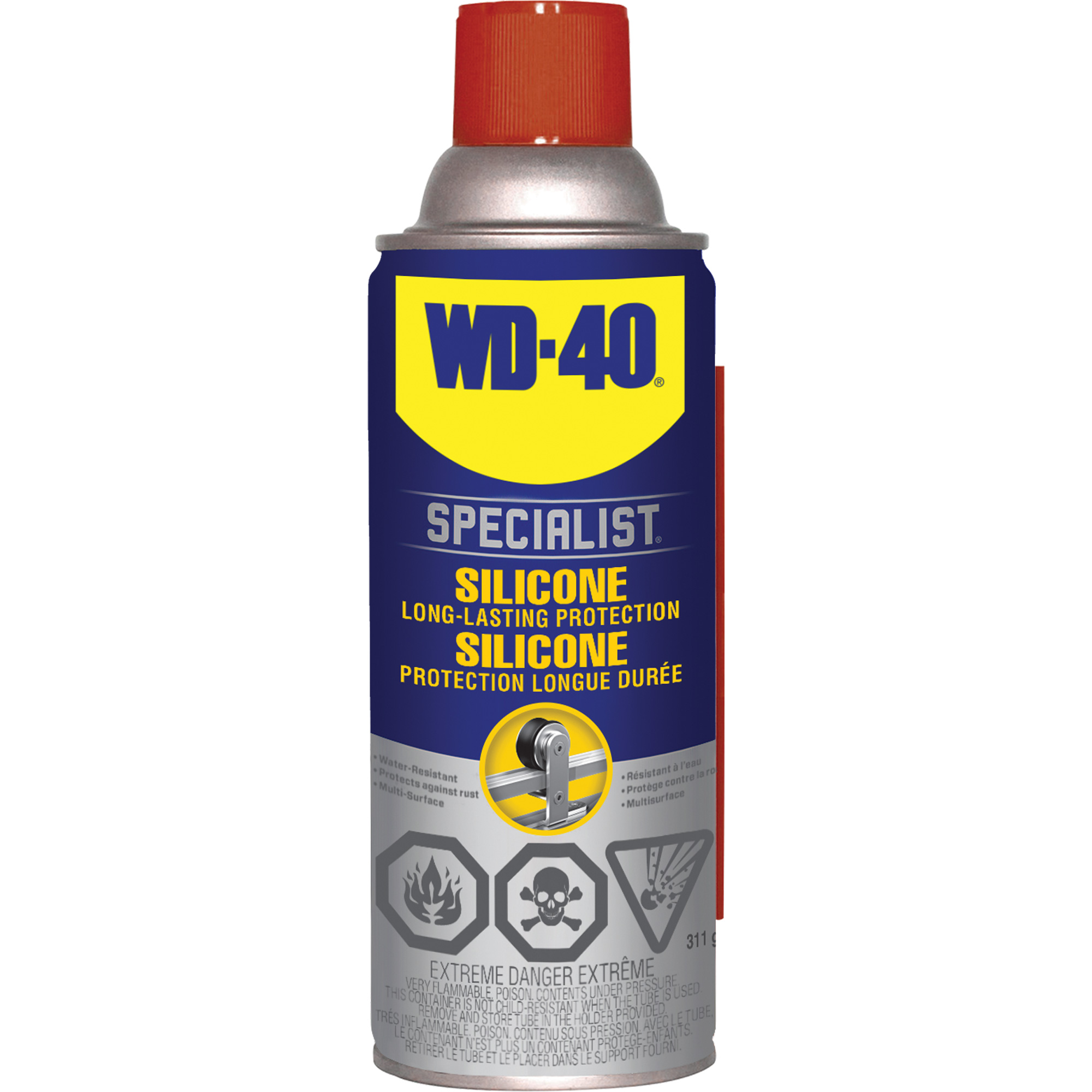 Lubrifiant de silicone, Canette aérosol