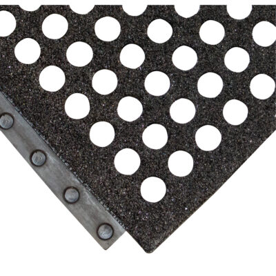 Tapis antifatigue pour poste de travail 24/SevenMD, Nid d'abeilles, 2' x 3' x 5/8", Noir, Caoutchouc naturel