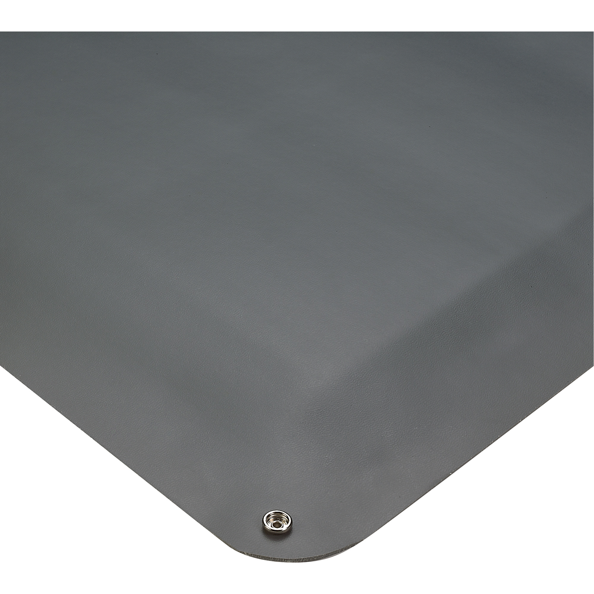 Tapis antifatigue dissipateur d'électricité statique no 791, 2' la x 3' lo x 1/2" ép, PVC, Lisse, Gris