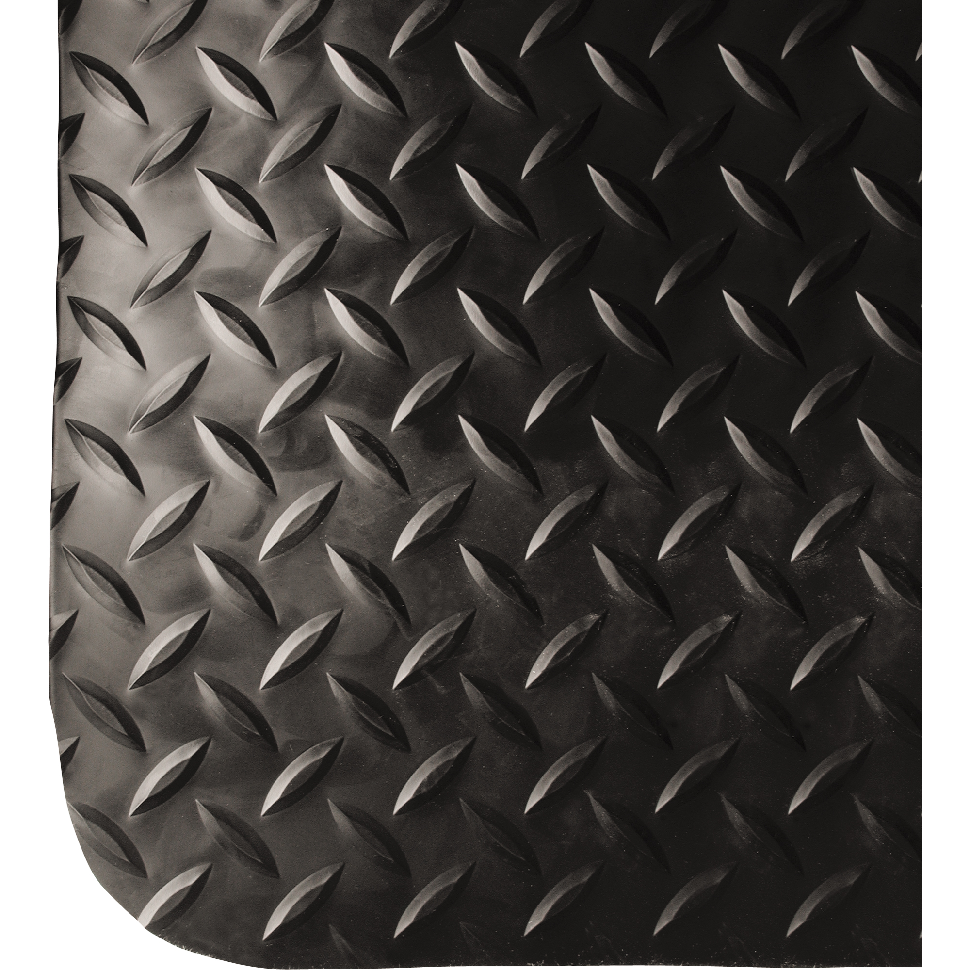 Tapis antifatigue électroconducteur no 786DP, 2' la x 3' lo x 9/16" ép, PVC, Losange, Noir
