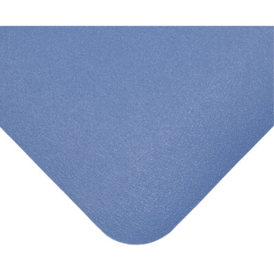 Tapis antimicrobiens Soft Rock no 427, Texturé, 3' x 48' x 1/2", Bleu, Nitrile/Vinyle