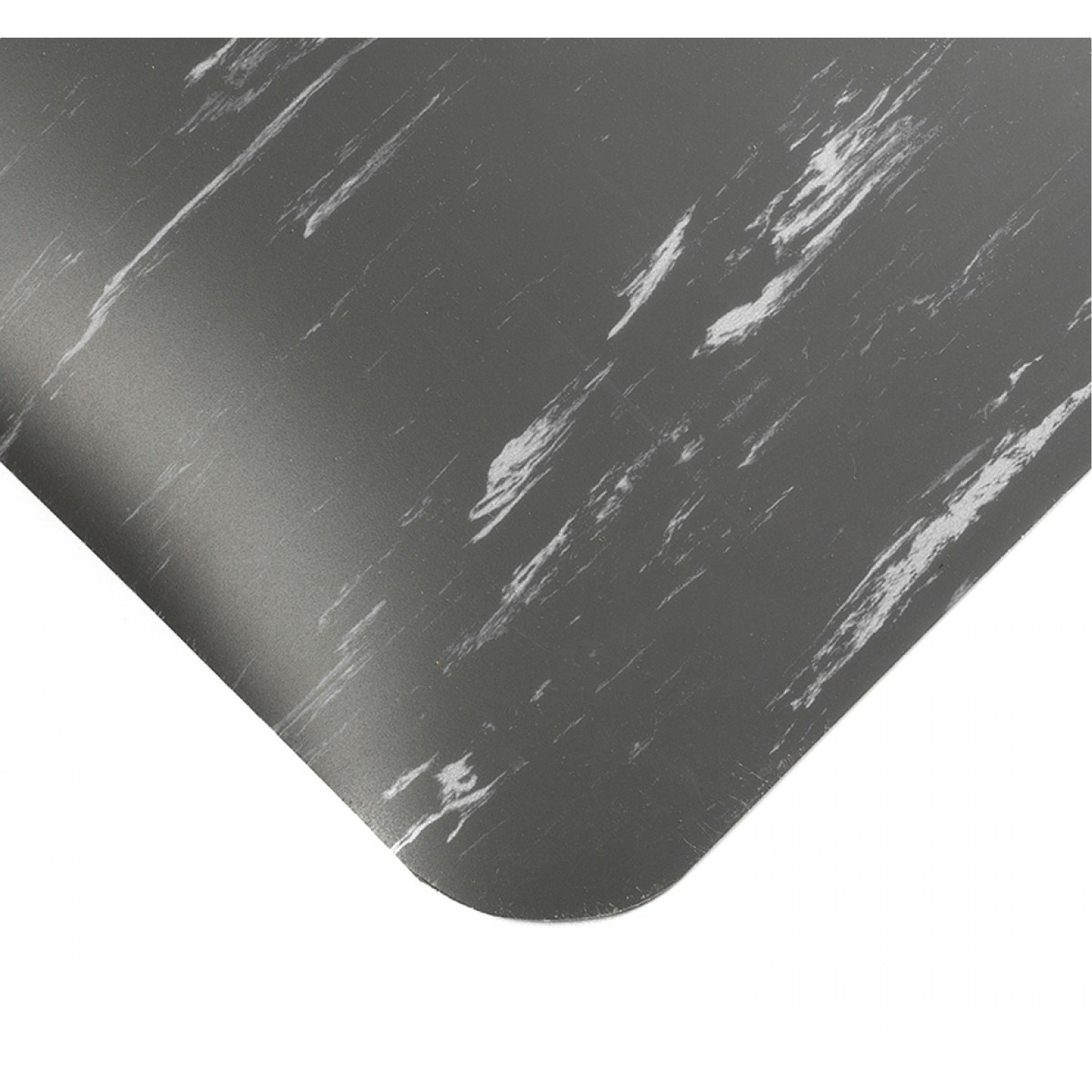 Tapis antimicrobiens Tile-Top AM Spongecote no 420, Lisse, 3' x 10' x 1/2", Charbon, Nitrile/Vinyle