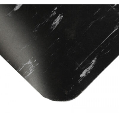 Tapis antimicrobiens Tile-Top AM Spongecote no 420, Lisse, 3' x 10' x 1/2", Noir, Nitrile/Vinyle