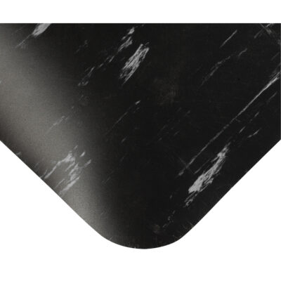 Tapis antimicrobiens Tile-Top Select no 494, Lisse, 2' x 10' x 7/8", Noir/Blanc, PVC
