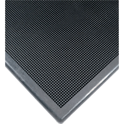 Tapis de désinfection No 222, Caoutchouc, 2' la x 2-2/3' lo x 1/2" épais, Noir