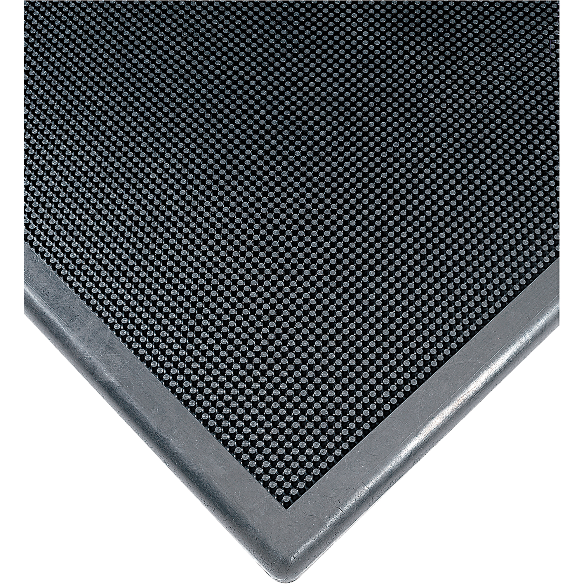 Tapis de désinfection No 222, Caoutchouc, 2' la x 2-2/3' lo x 1/2" épais, Noir