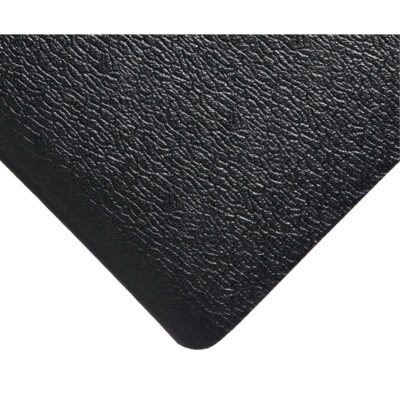 Tapis Deluxe Soft Step No 444, Rugueux, 2' x 20' x 5/8", Noir, Éponge en PVC