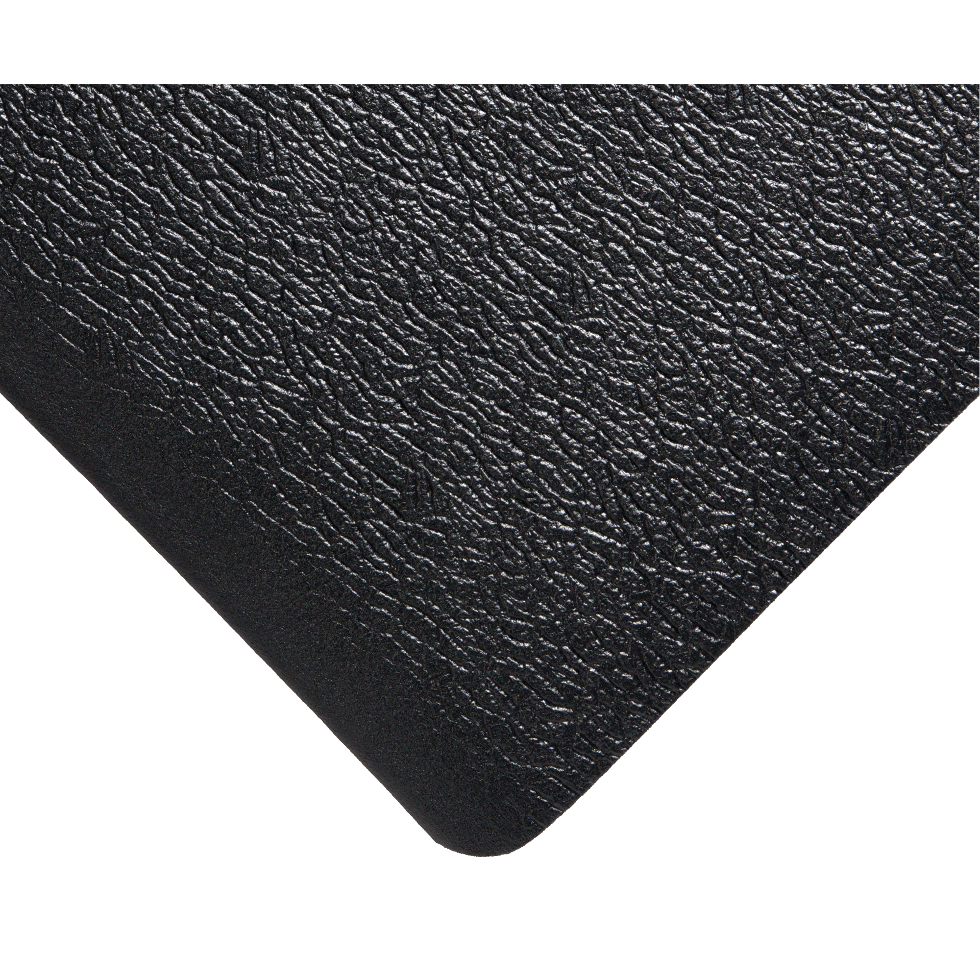 Tapis Deluxe Soft Step No 444, Rugueux, 2' x 20' x 5/8", Noir, Éponge en PVC