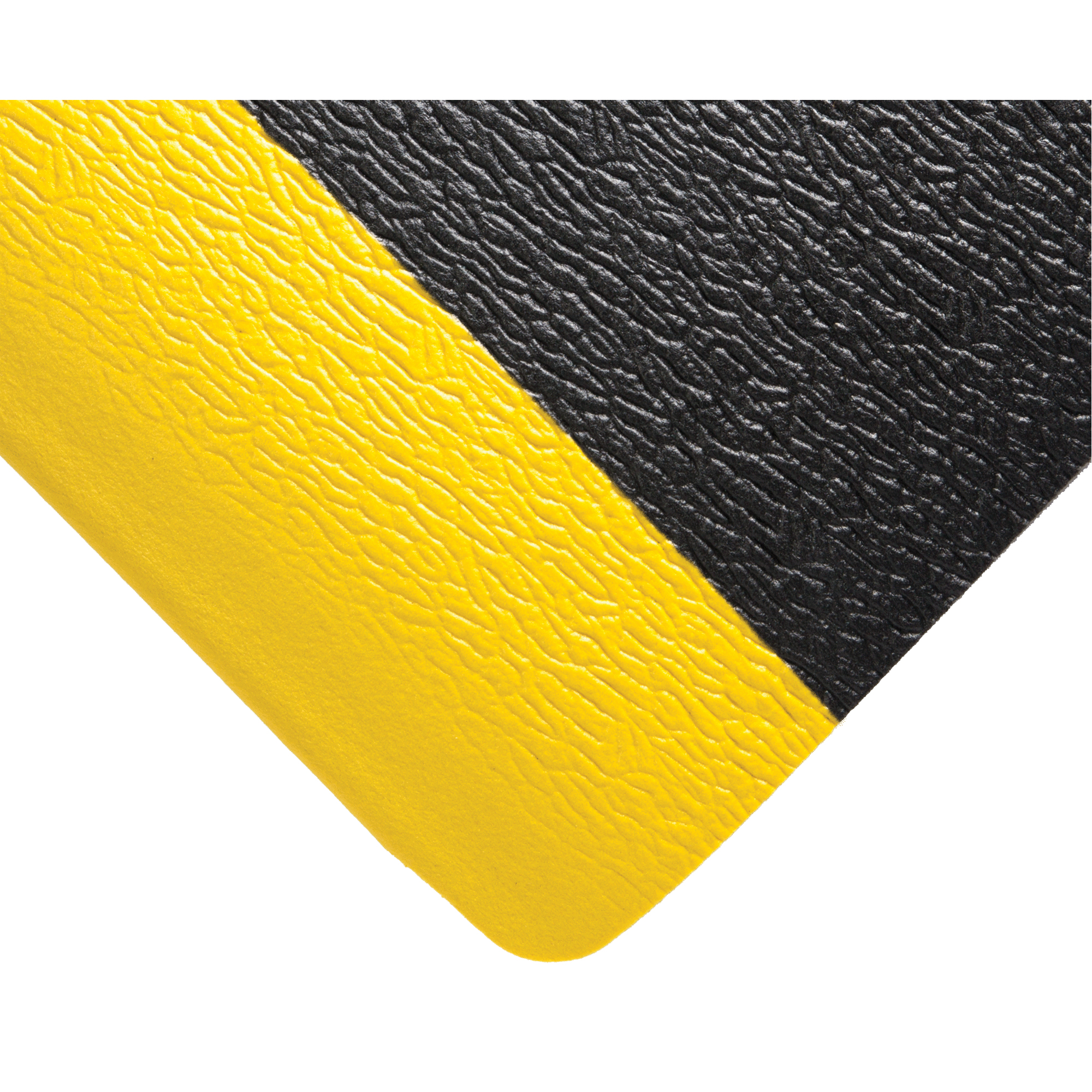 Tapis Deluxe Soft Step No 444, Rugueux, 2' x 8' x 5/8", Noir/Jaune, Éponge en PVC