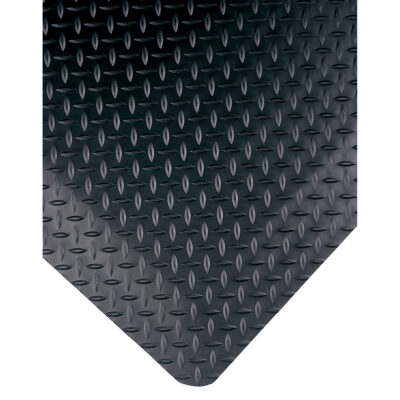 Tapis Select No 495, Losange, 2' x 3' x 15/16", Noir, PVC