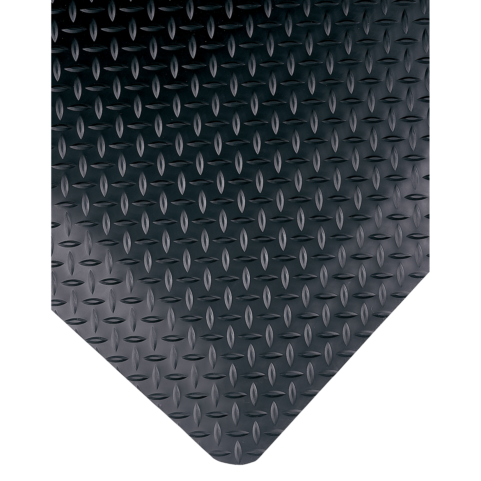 Tapis Select No 495, Losange, 2' x 3' x 9/16", Noir, PVC