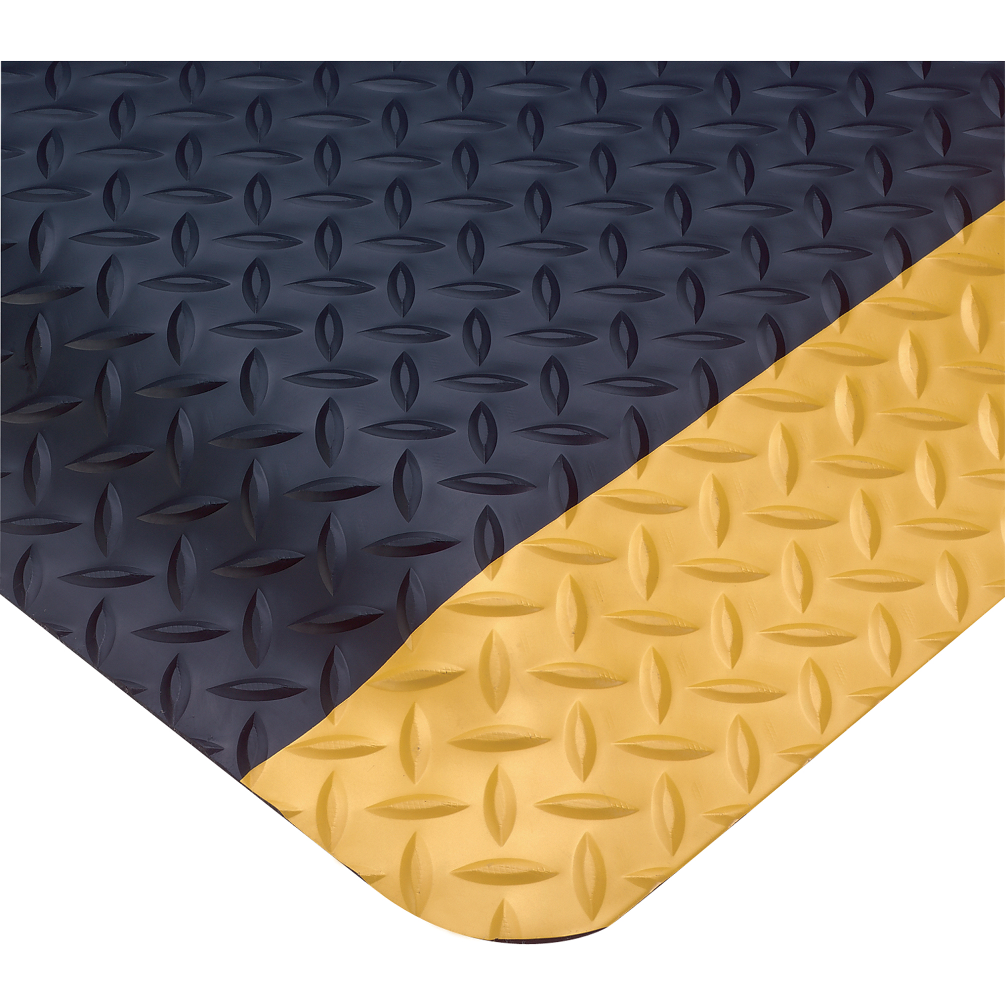 Tapis Smart No 497, Losange, 3' x 5' x 1", Noir/Jaune, PVC