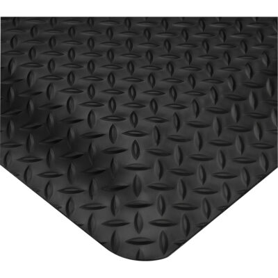 Tapis Smart No 497, Losange, 3' x 75' x 1", Noir, PVC
