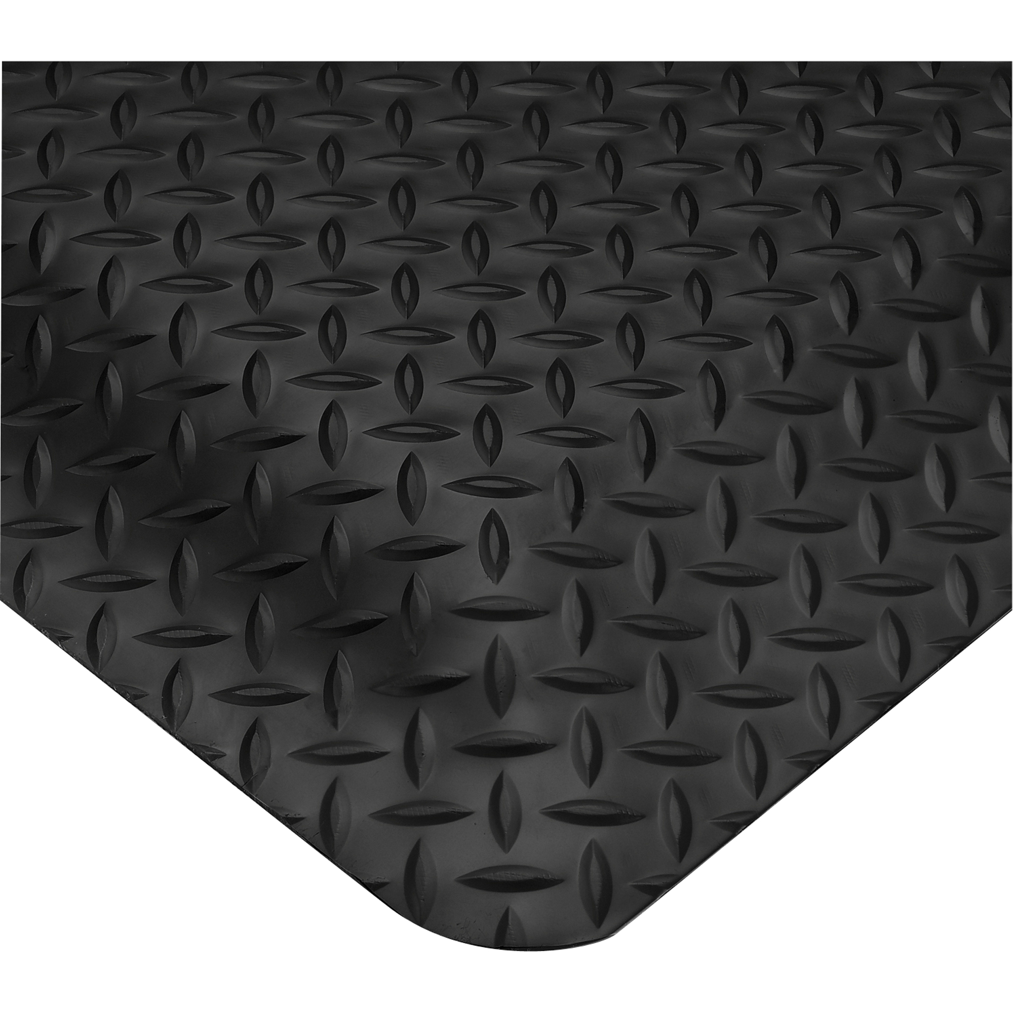 Tapis Smart No 497, Losange, 3' x 5' x 5/8", Noir, PVC