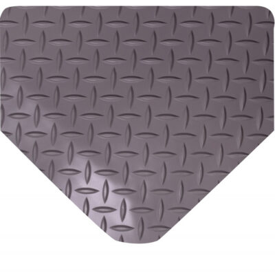 Tapis SpongeCoteMD No 415, Losange, 2' x 5' x 9/16", Gris, Éponge en PVC