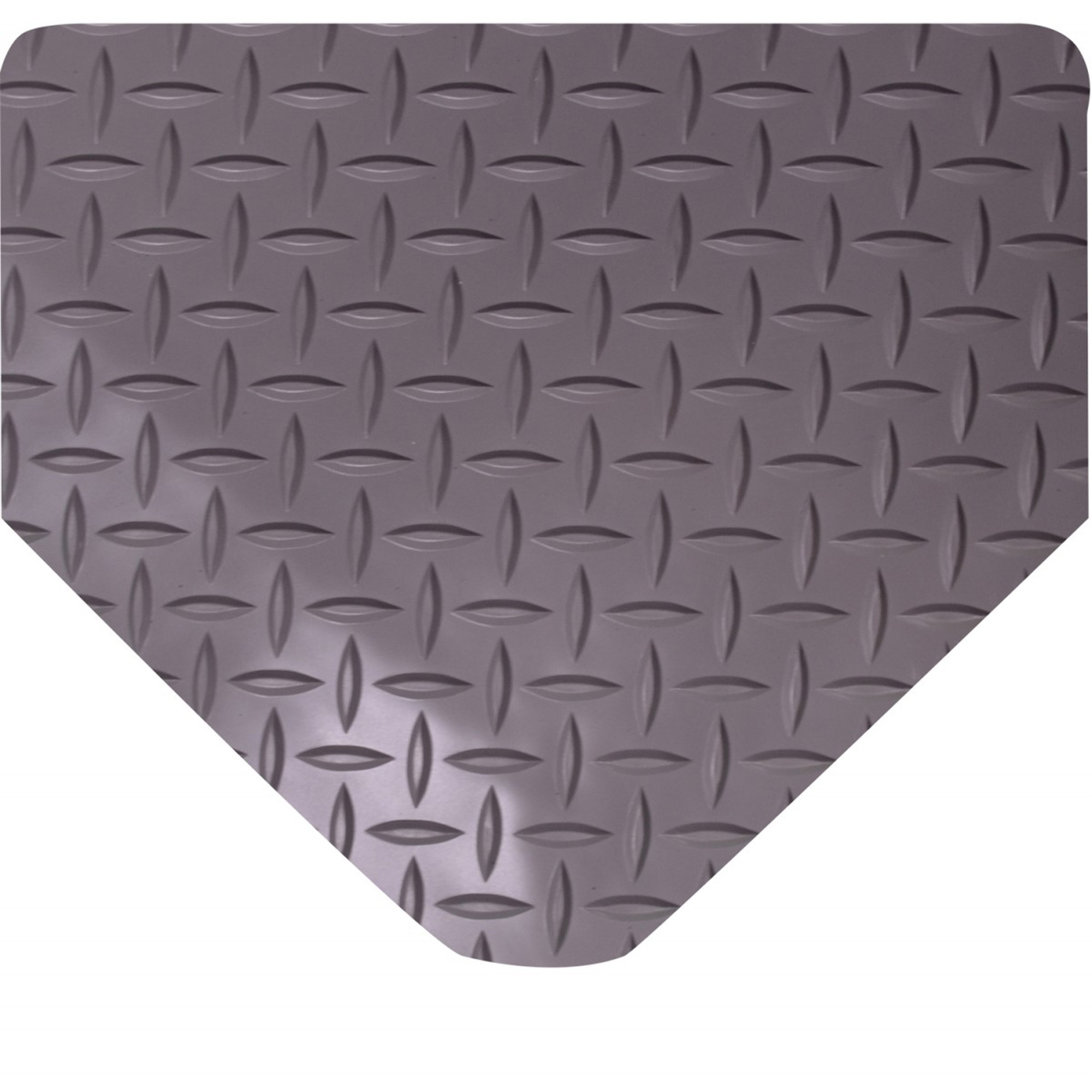 Tapis SpongeCoteMD No 415, Losange, 2' x 5' x 9/16", Gris, Éponge en PVC