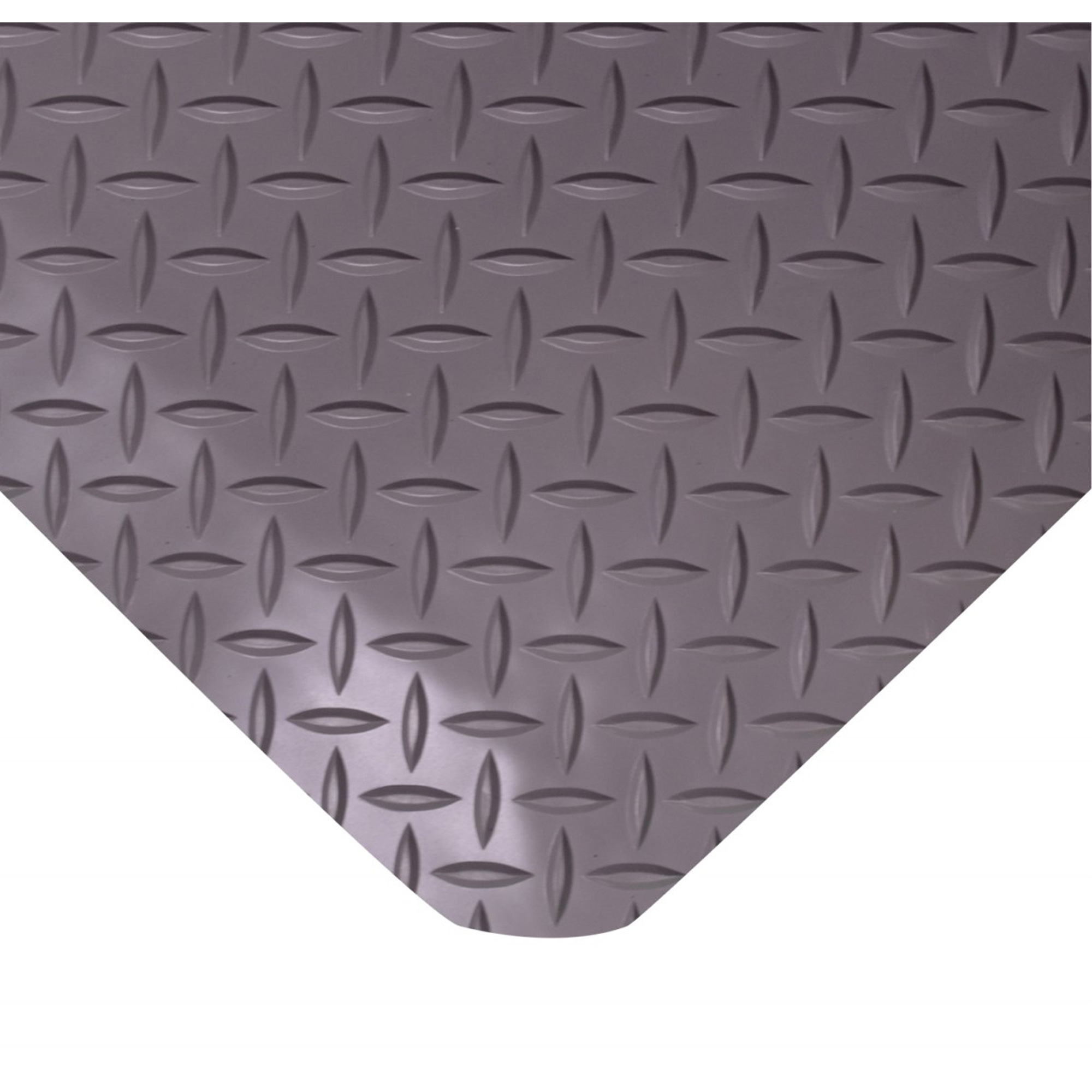 Tapis SpongeCoteMD No 415, Losange, 2' x 75' x 9/16", Gris, Éponge en PVC