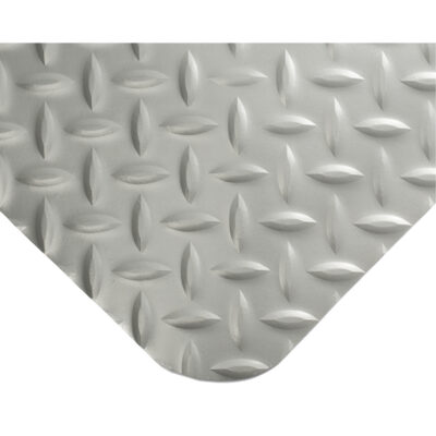 Tapis SpongeCoteMD Ultrasoft No 414, Losange, 2' x 3' x 15/16", Gris, Éponge en PVC