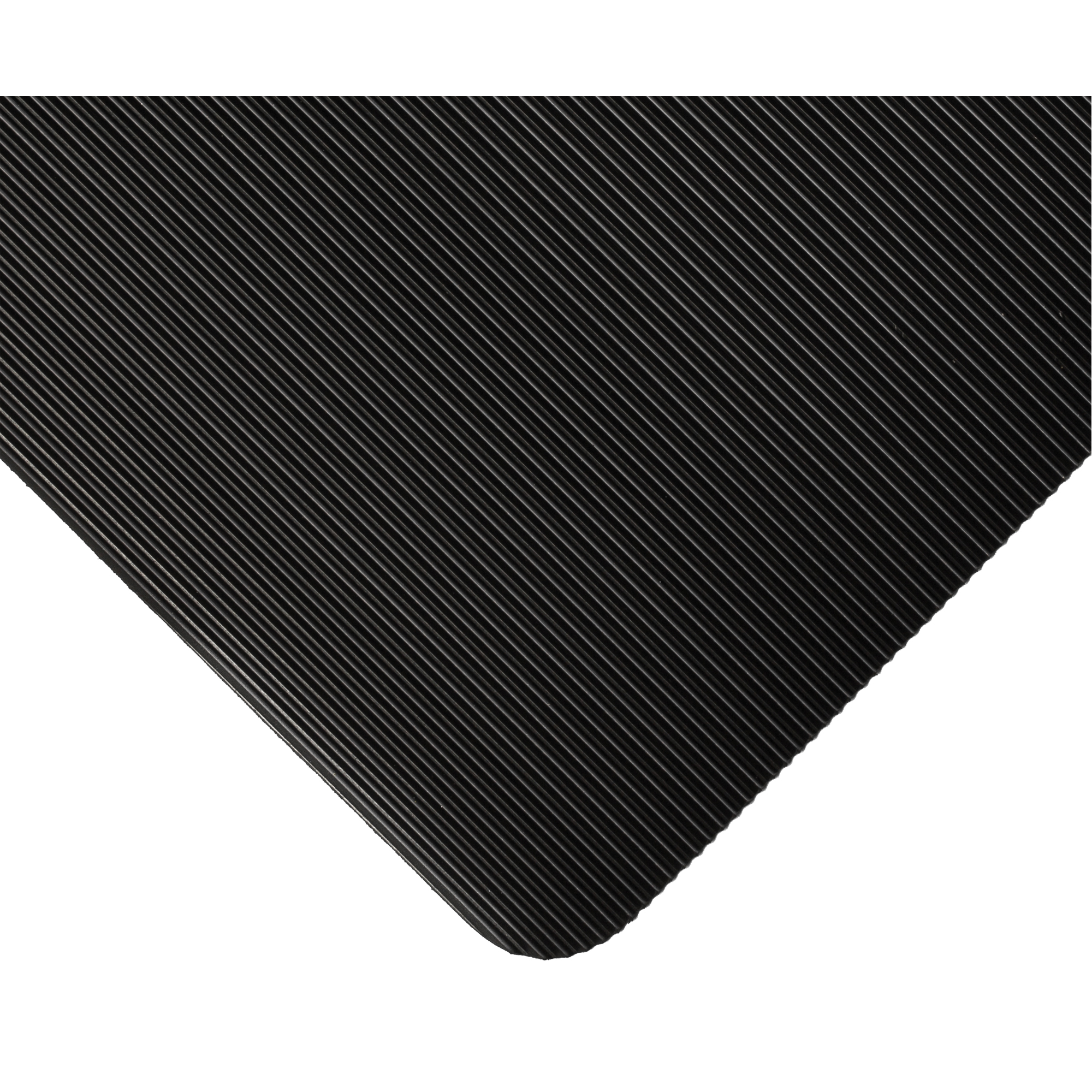 Tapis standard no 381, Ergonomique, 3' x 105' x 1/8", Noir