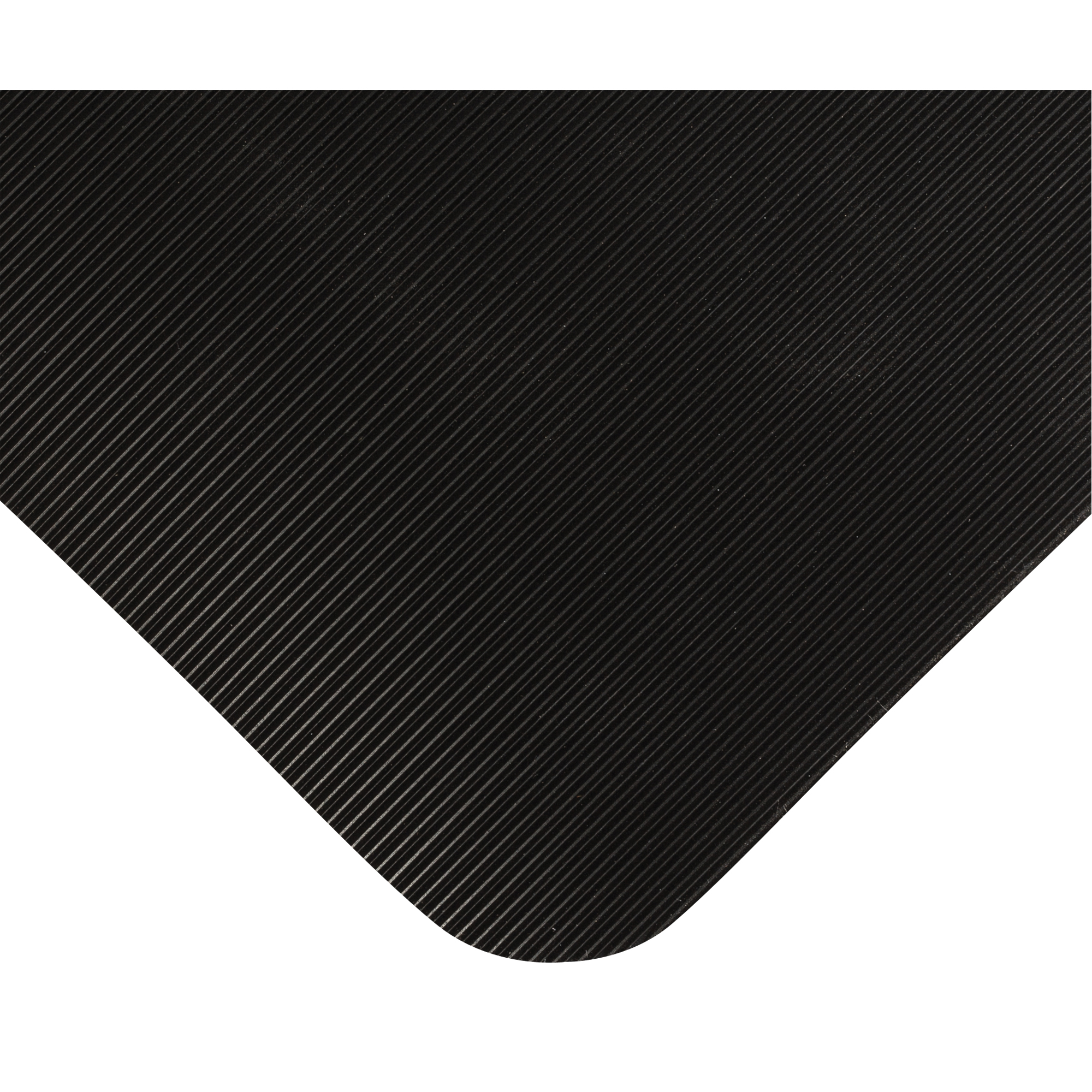 Tapis très robuste pour panneau de contrôle No 720, Ondulé, 3' x 75' x 5/8", Noir, PVC