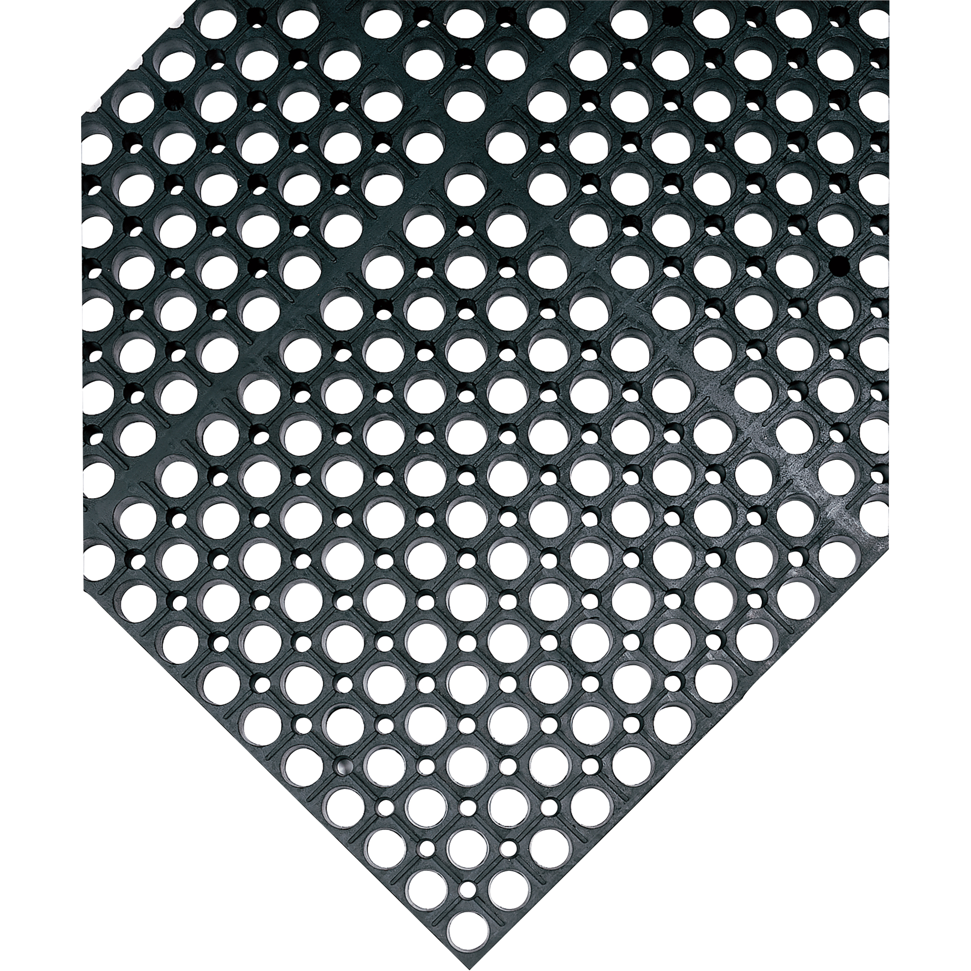 Tapis WorkSafeMD No 477, À fentes, 3' x 5' x 7/8", Noir, Caoutchouc naturel