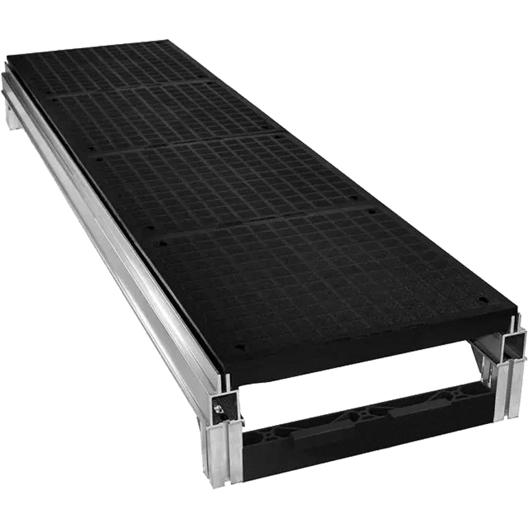Trousse de plateforme de travail modulaire en aluminium lisse FOUNDATIONMC, 18" la x 72" pr, Capacité de 400 lb, Entièrement soudé
