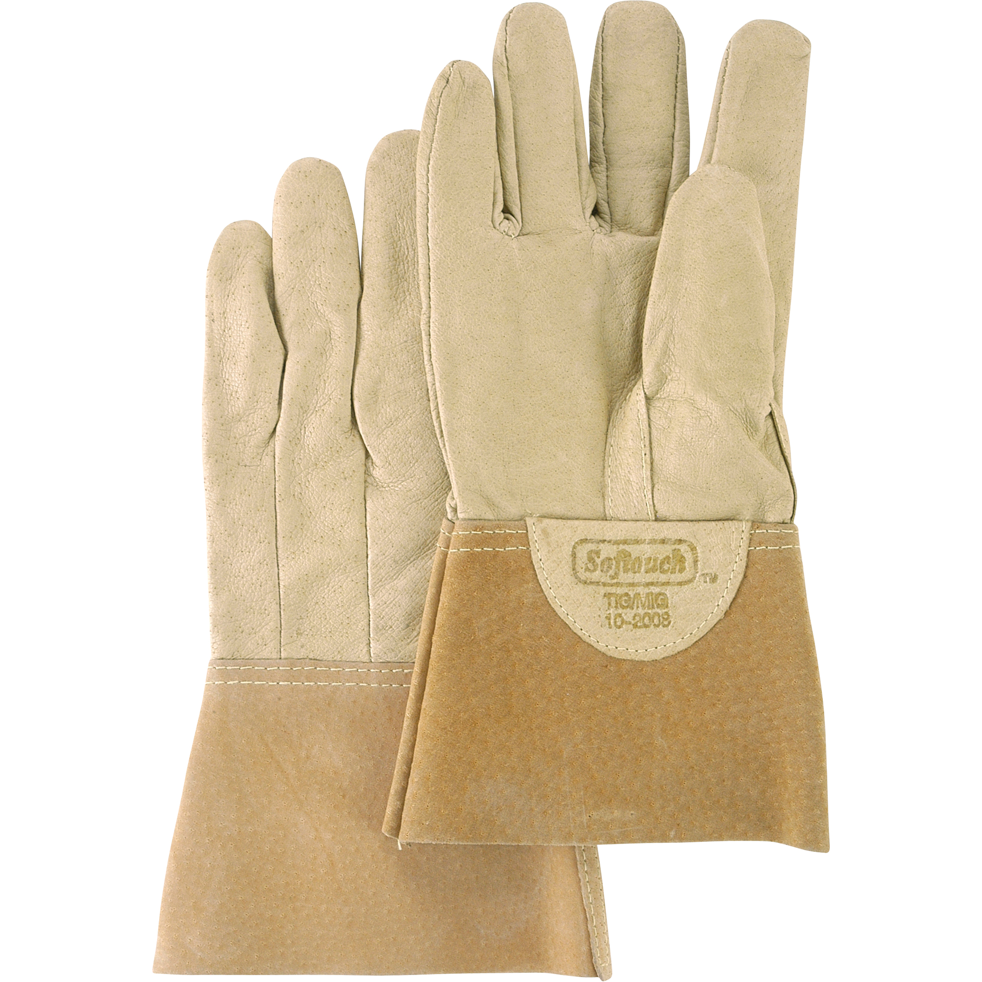 Gants de soudage SoftouchMC, Cuir de porc refendu, Taille Grand