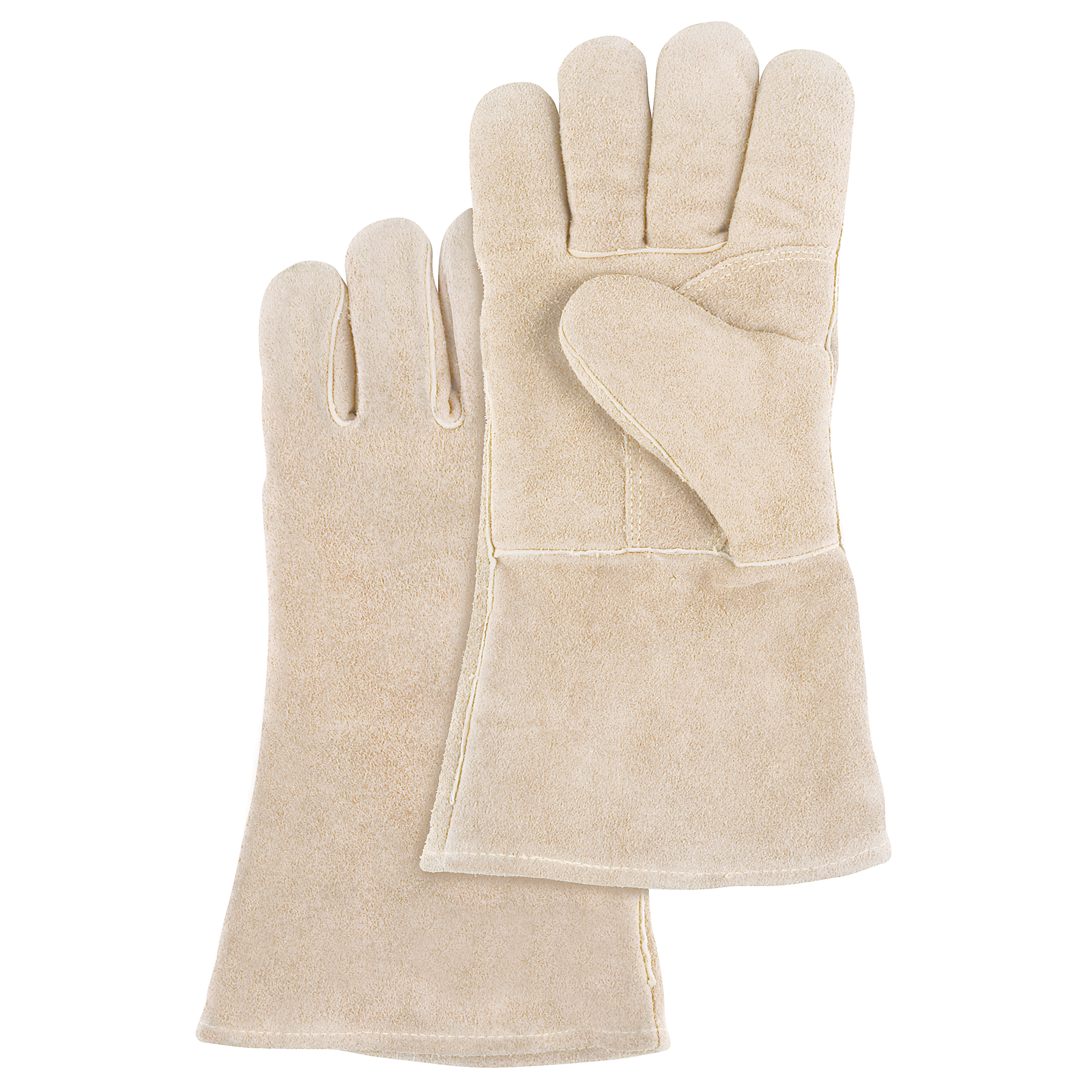 Gants de soudeur de première qualité, Cuir de vache refendu, Taille Grand